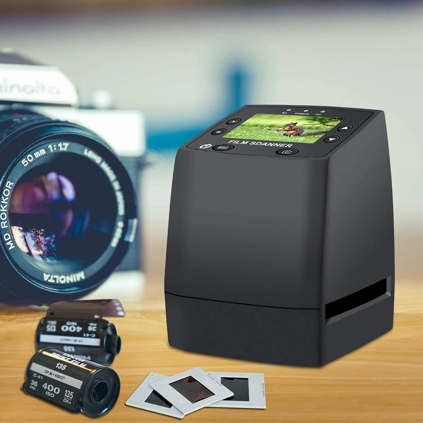 DIGITNOW! Filmscanner 35mm 135 Negative Dia Digital JPEG 1800 DPI kein Computer erforderlich