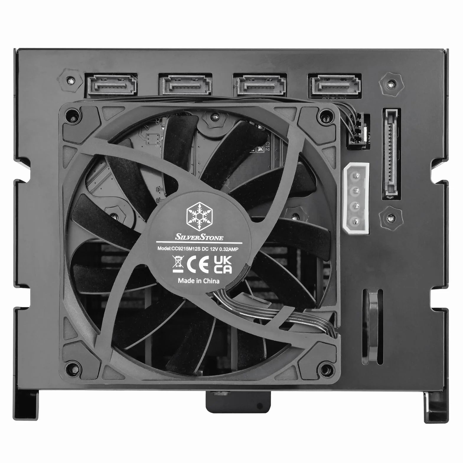 Silverstone Technology SST-FS304B-V, DREI 5,25-Zoll-Geräteeinschübe an Vier 3,5-Zoll-SAS 12G / SATA 6 Gbit/s Hot-Swap-Käfig mit Unterstützung für 9,5 mm Slim ODD