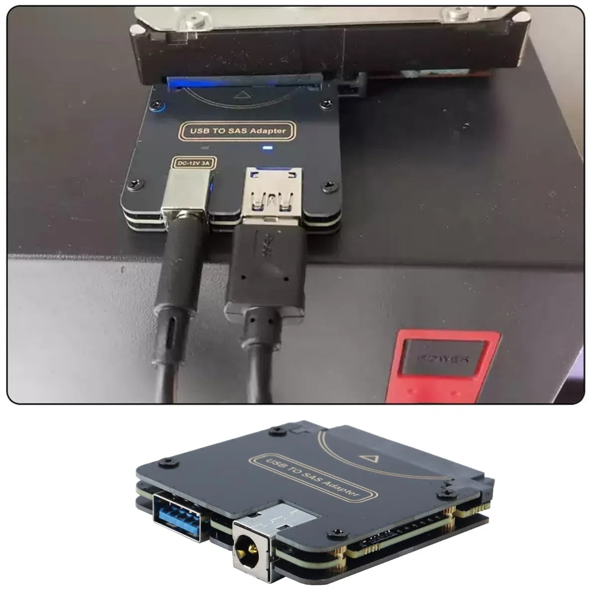 USB 3.0 zu SAS Adapter SFF-8482 SAS Festplatte Konvertierungsadapter