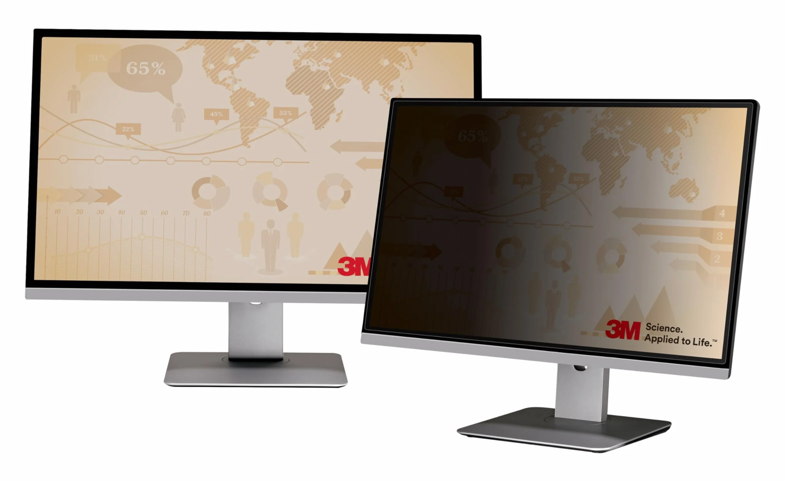 3M PF21.5W Blickschutzfilter Standard für Desktops 54,6 cm Weit (entspricht 21,5"Weit) 16:9