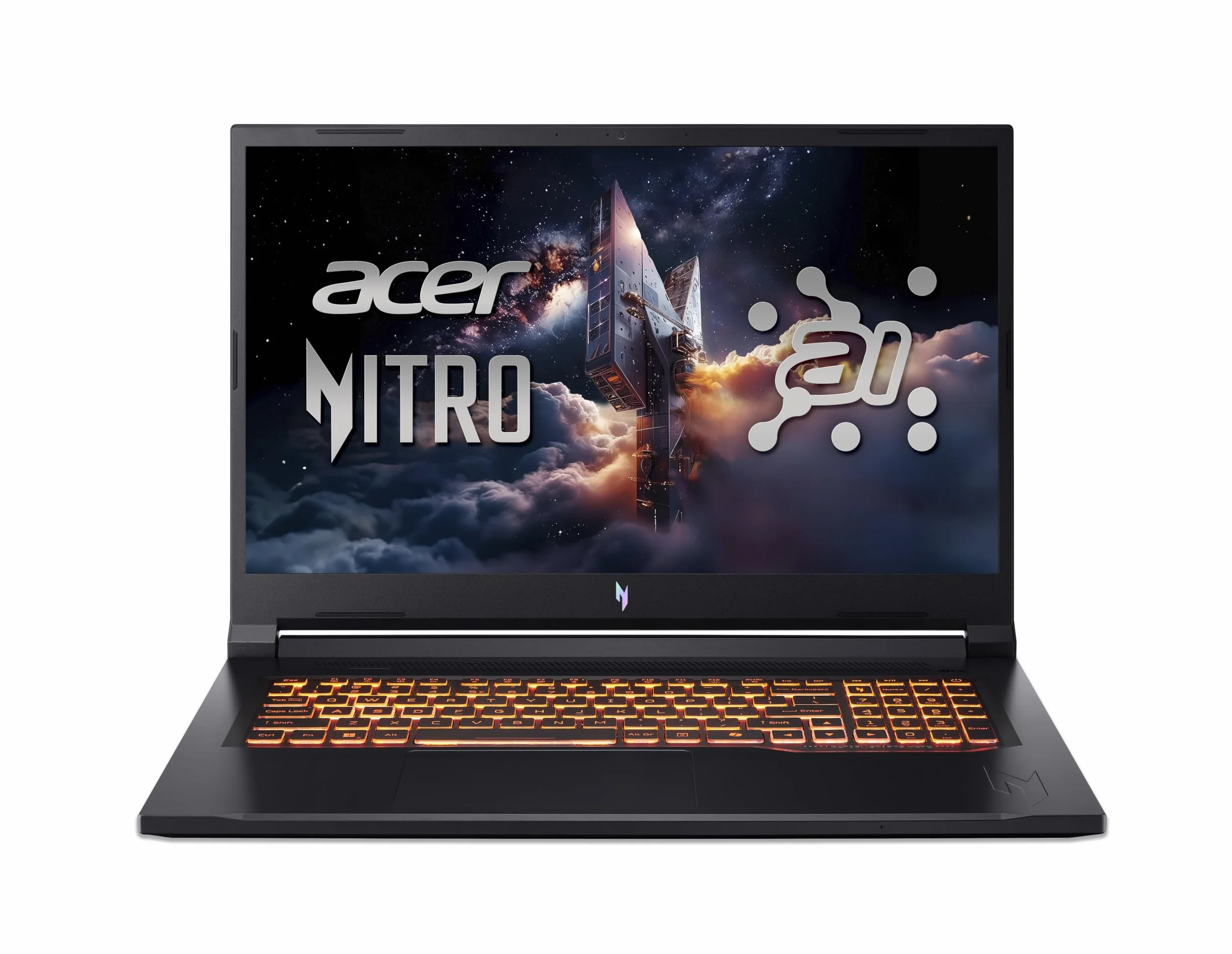 Acer Nitro V 17 AI (ANV17-41-R0BS) Gaming Laptop, 17" FHD IPS 144Hz Display, AMD Ryzen 7 260, 16 GB RAM, 1 TB SSD, NVIDIA GeForce RTX 5060, Windows 11, QWERTZ Tastatur, schwarz