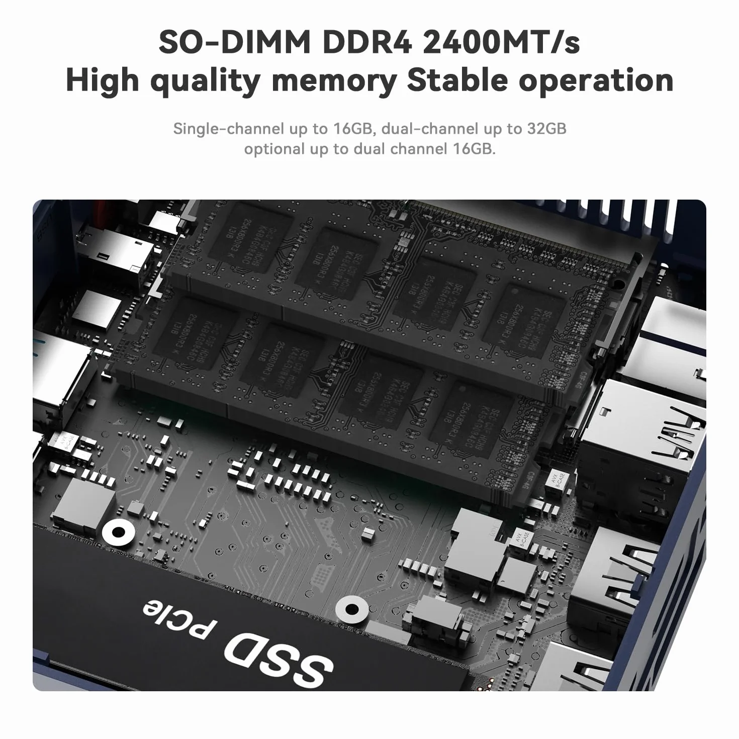 Beelink SER3 Mini PC AMD Ryzen 3 3200U bis zu 3.5 GHz, 8GB DDR4 RAM 480GB NVMe SSD Windows 11 Pro Mini Office Computer, Dual 4K HDMI, 1000Mbps LAN, WiFi 5/BT 5.0