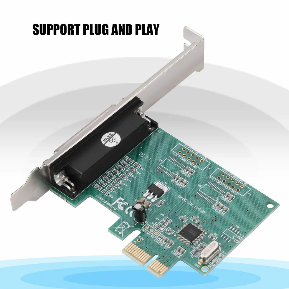 Paralleler PCI-Adapter, PC-Express1.0a Standard-DBT-LPT-Drucker mit parallelem Anschluss und PCI-E-Konverter für 98SE / ME / 2000 / XP/Vista/ 7/8 / 10