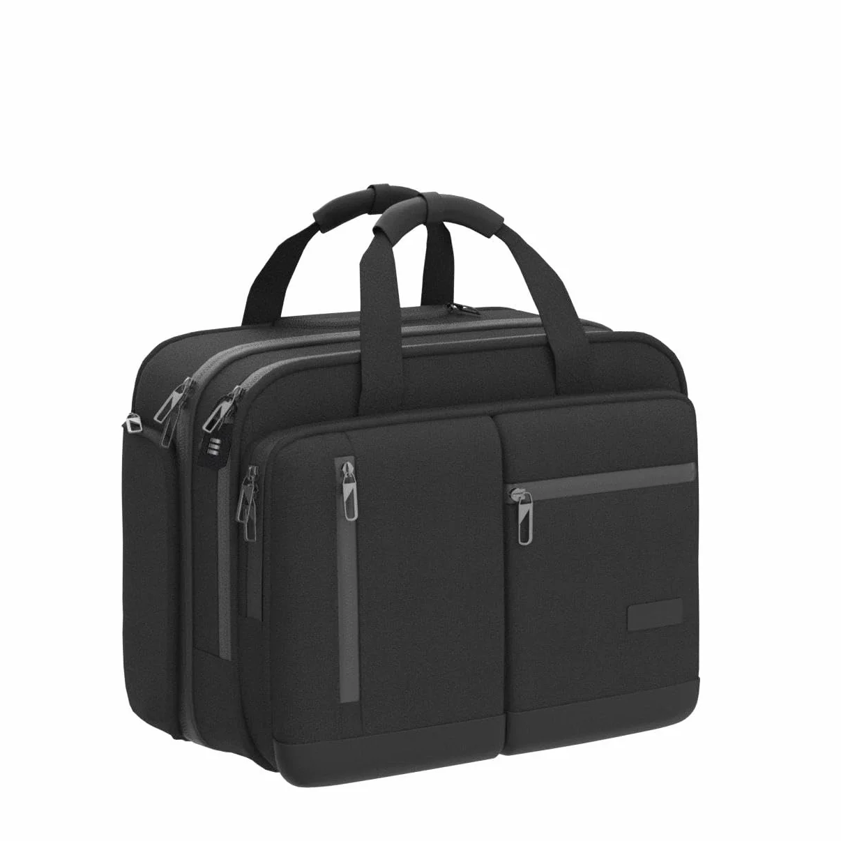 VANKEAN 17.3'' Laptoptasche mit Rollen für Herren, Stylische Handgepäck-Aktentasche Laptoptasche wasserdichte mit Rollen für die Nacht mit RFID-Taschen für Reisen/Arbeit/Schule-Schwarz