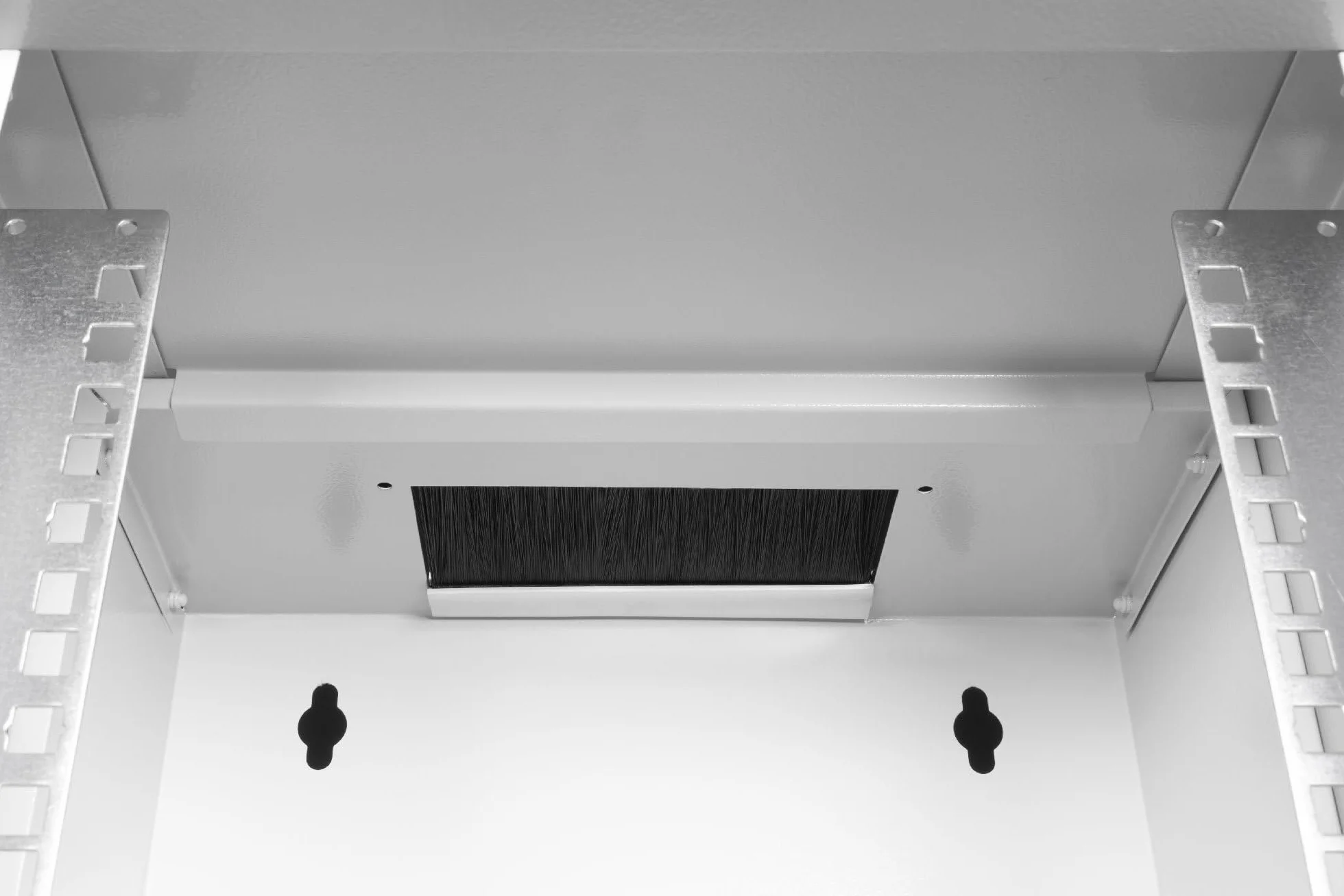 DIGITUS Netzwerkschrank – 10 Zoll 6HE – Unmontiert – SOHO PRO – Grau | 254 mm Nutztiefe – 325 x 315 x 300 mm HxBxT – Traglast 30 kg – Wandmontage – Glastür