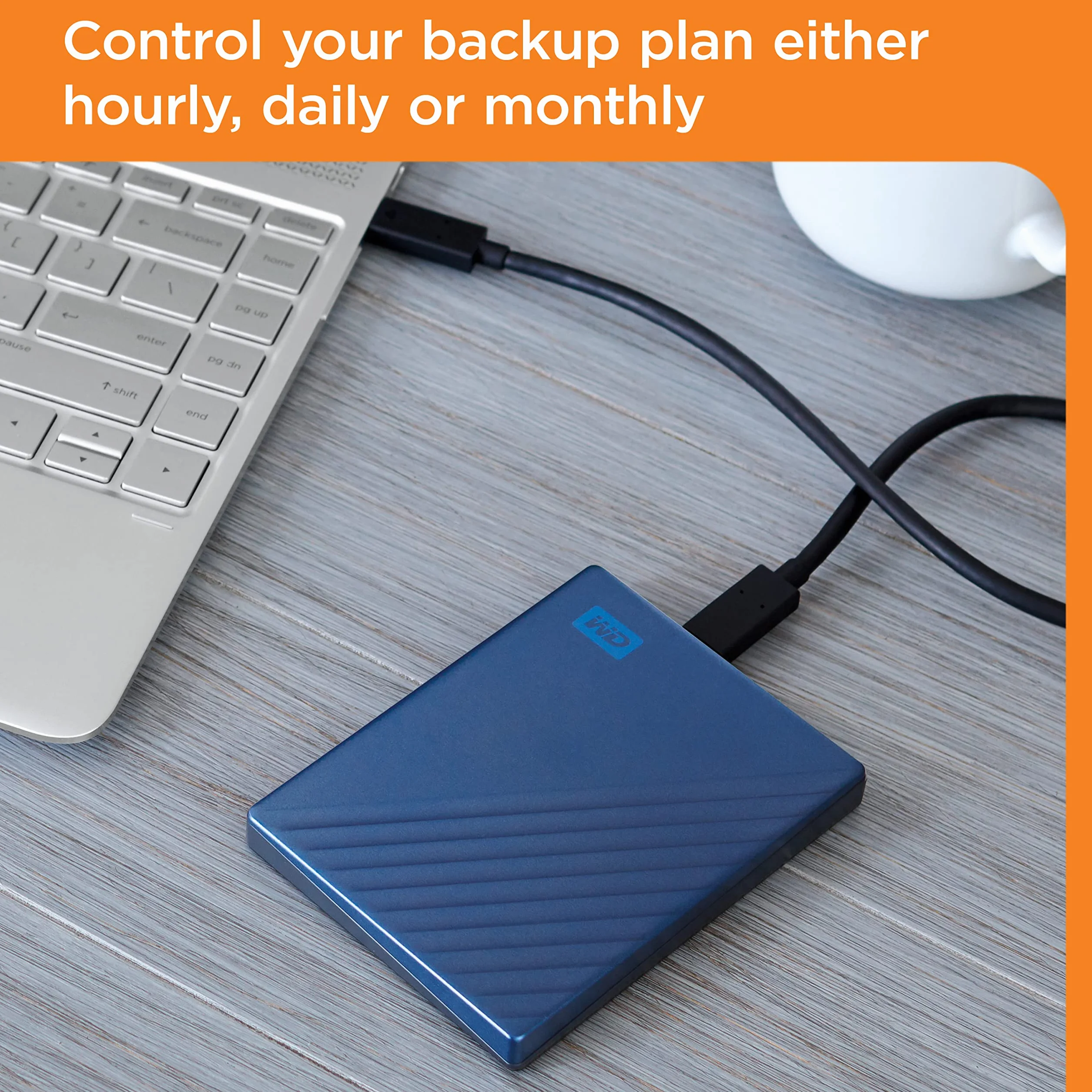 WD My Passport Ultra externe Festplatte 6 TB (mobiler Speicher, Metallgehäuse, herunterladbare Software, automatische Backups, Passwortschutz) Mitternachtsblau - auch kompatibel mit PC, Xbox und PS4