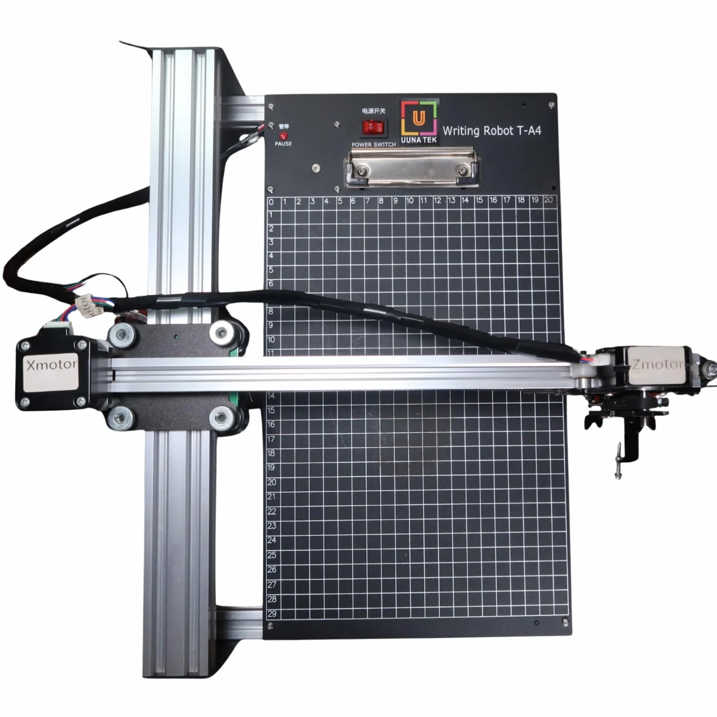 UUNATEK Original iDraw 2.0 T-Structure Plotter XY Plotter Zeichenmaschine Handschriftbrobot mit Kellerplatte, Arbeitsbereich A4, 3 x 42 Schrittmotoren, Schreibgeschwindigkeit