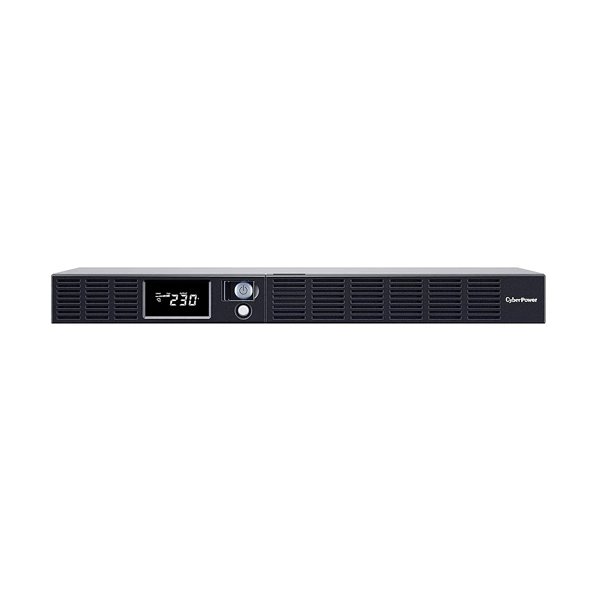 CyberPower OR600ERM1U USV für 19 Zoll Rack, 1U Line-Interactive 600VA/360W, simulierte Sinuswelle im Batteriebetrieb, AVR, LCD, 6x IEC C13, IEC C14, start aus batterie, hot-swap akku, USB HID