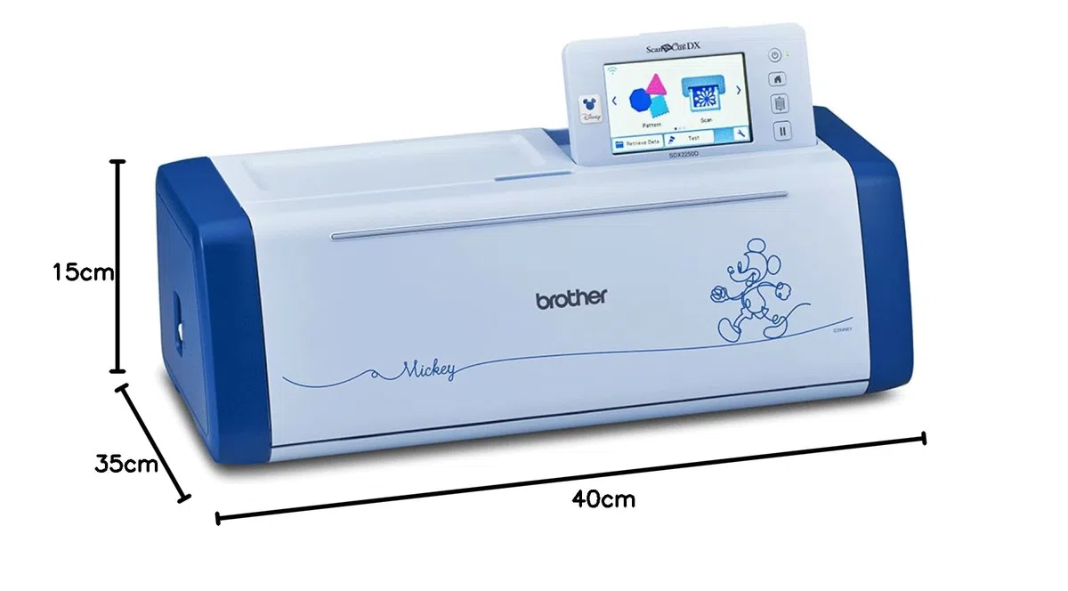 Brother ScanNCut DX SDX2250D, Disney-Schneide- und Plottermaschine, Scanner 600 DPI, 1485 integrierte Motive, WLAN-Konnektivität