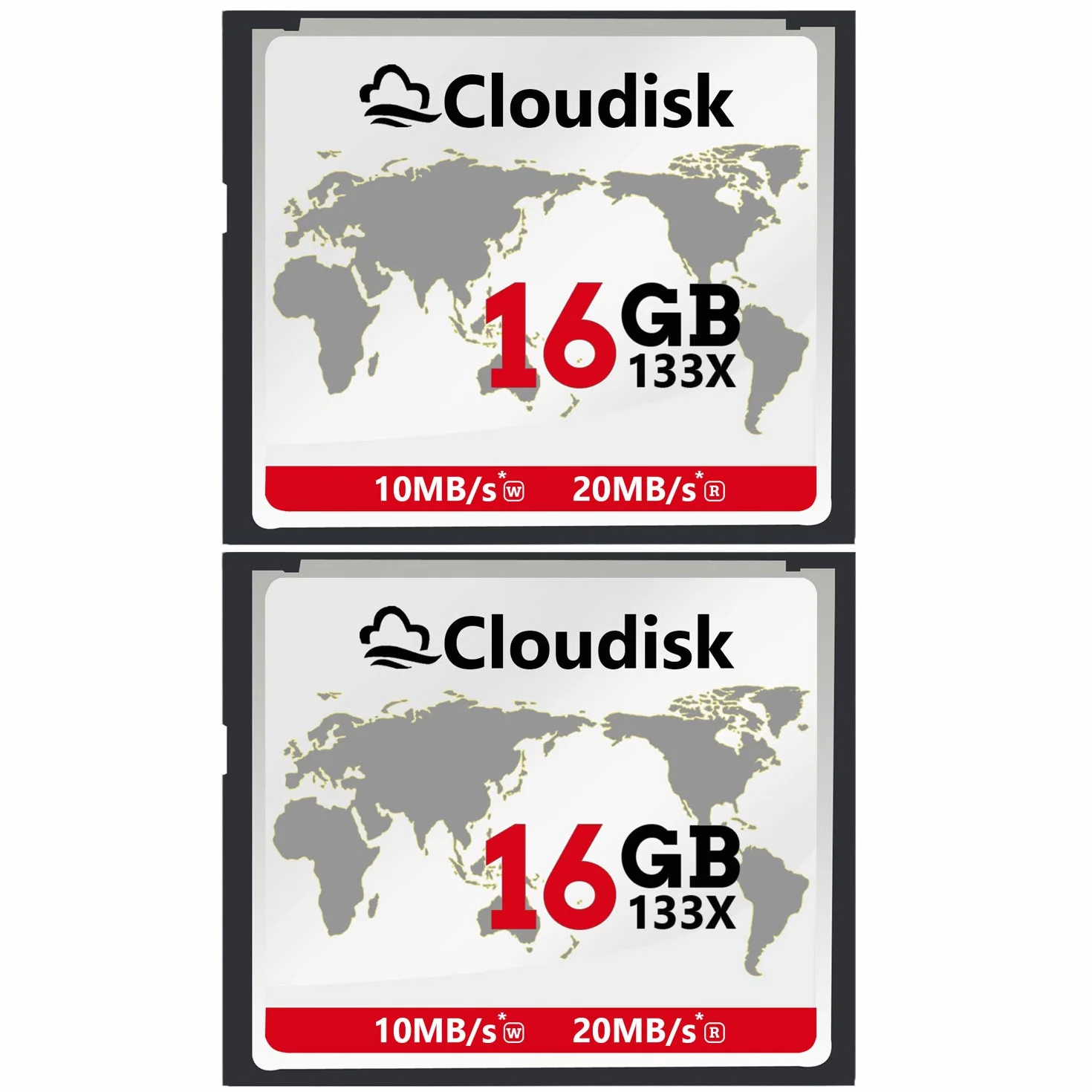Pack von 2 Compact Flash Card (16GB)
