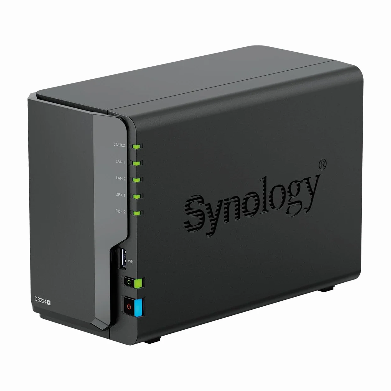 Synology DS224+ 2-Bay Diskstation NAS (Intel Celeron J4125 4-Core 2.0 GHz 2GB DDR4 RAM 2xRJ-45 1GbE LAN-Port) 16 TB Bundle mit 2 x 8 TB Seagate IronWolf NAS HDDs (ST8000VN004)