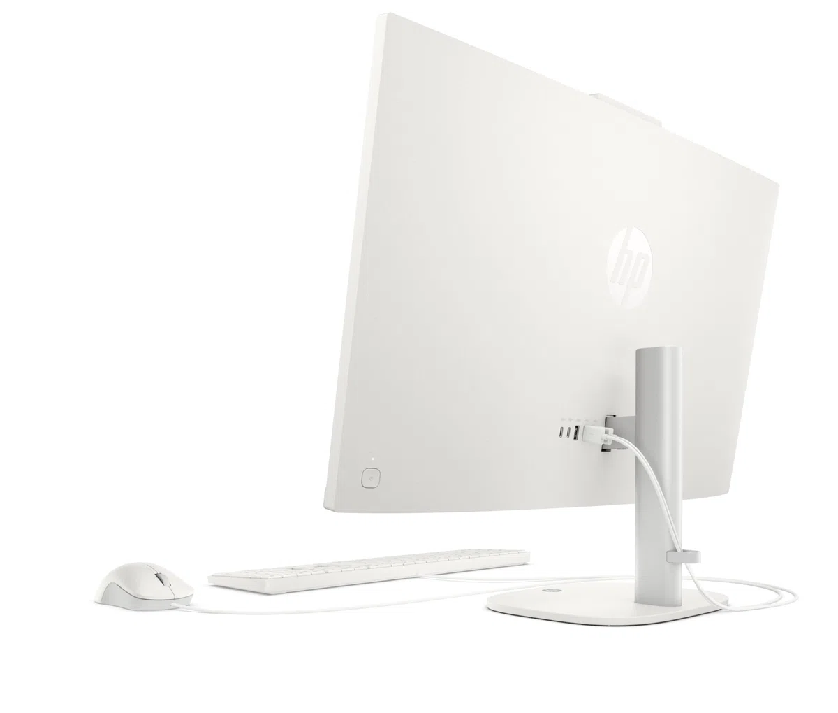 HP OmniStudio 27-cv0205ng All-in-One KI PC, 27 Zoll Entspiegeltes IPS Display, AMD Ryzen 5, 16 GB LPDDR5, 1 TB SSD, AMD Radeon Grafik, Windows 11 Home, QWERTZ Tastatur, Cotton White