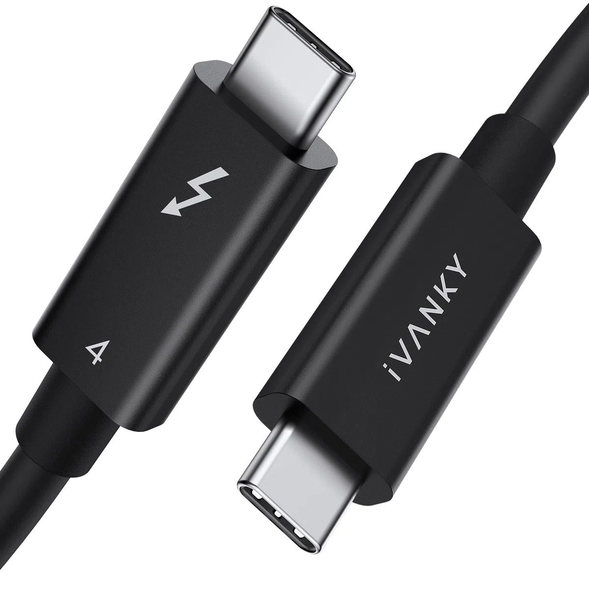 IVANKY Thunderbolt 4 Kabel 1.5M [Intel-zertifiziert], 240W USB C Ladekabel, 40Gbps Daten 8K Video, für MacBook Air/Pro M5, MacBook Neo, iPhone 17/17e/16, iPad Air M4, Samsung, USB4 Kompatibel
