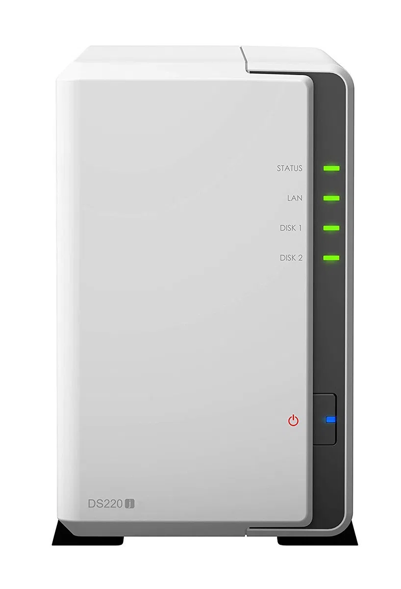 Synology DS220j DiskStation NAS-Server 2-Bay Desktop Server Bundle, Kapazität:8.000GB (8TB), HDD Typ:Seagate Ironwolf