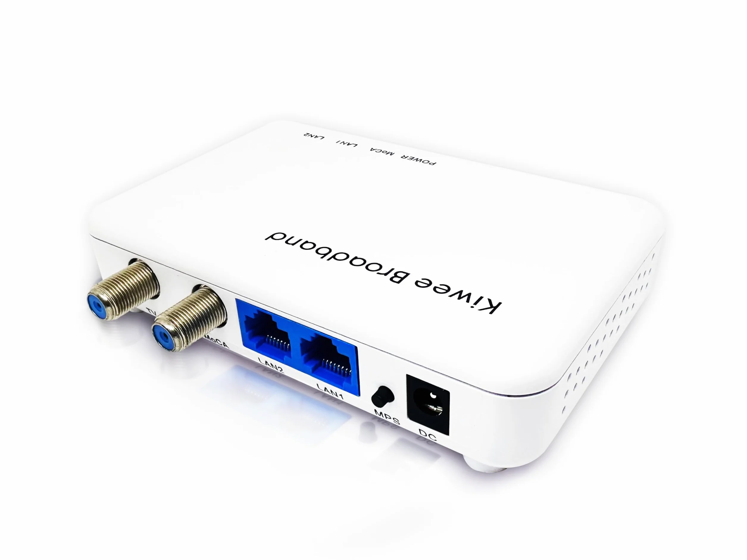KiweeBroadband MoCA 2.5 Adapter mit Dual 2,5GbE-Ports (2er-Pack) | Hochgeschwindigkeits-Ethernet über Koaxialkabel | 2,5 Gbit/s LAN für Streaming, Gaming, Mesh-WLAN | Inkl. Koaxial- & Ethernet-Kabel
