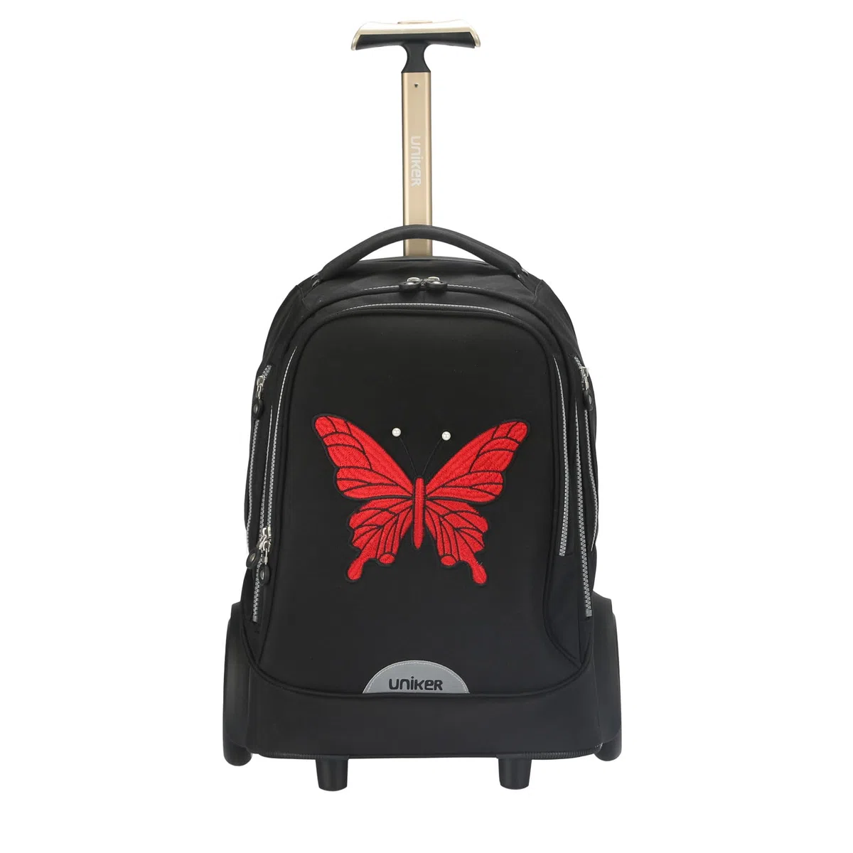 Laptoptasche mit Rollen für 15,6 Zoll Laptops, Krankenschwestertasche auf Rädern, T5- Embroidered Butterfly