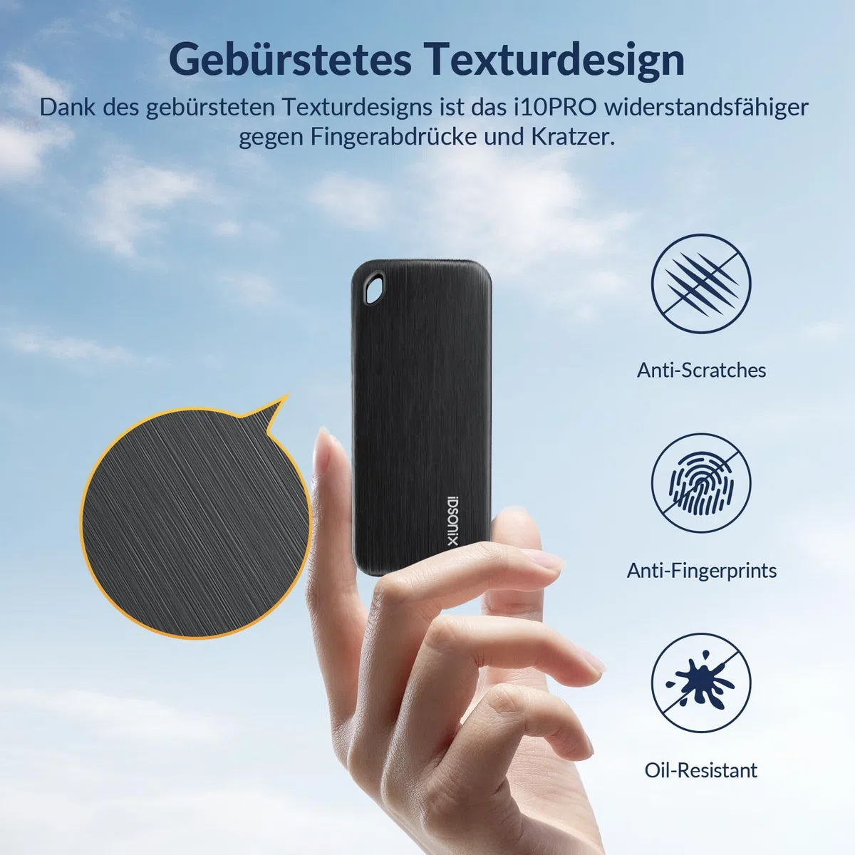 iDsonix Portable SSD 1TB Externe Festplatte, USB 3.2 GEN 2 bis zu 1000 MB/s Externes Solid State Drive mit 2-in-1 USB-C-Kabel Kompatibel mit Xbox, PS5, Mac, PC, Laptop, Kamera (i10PRO)