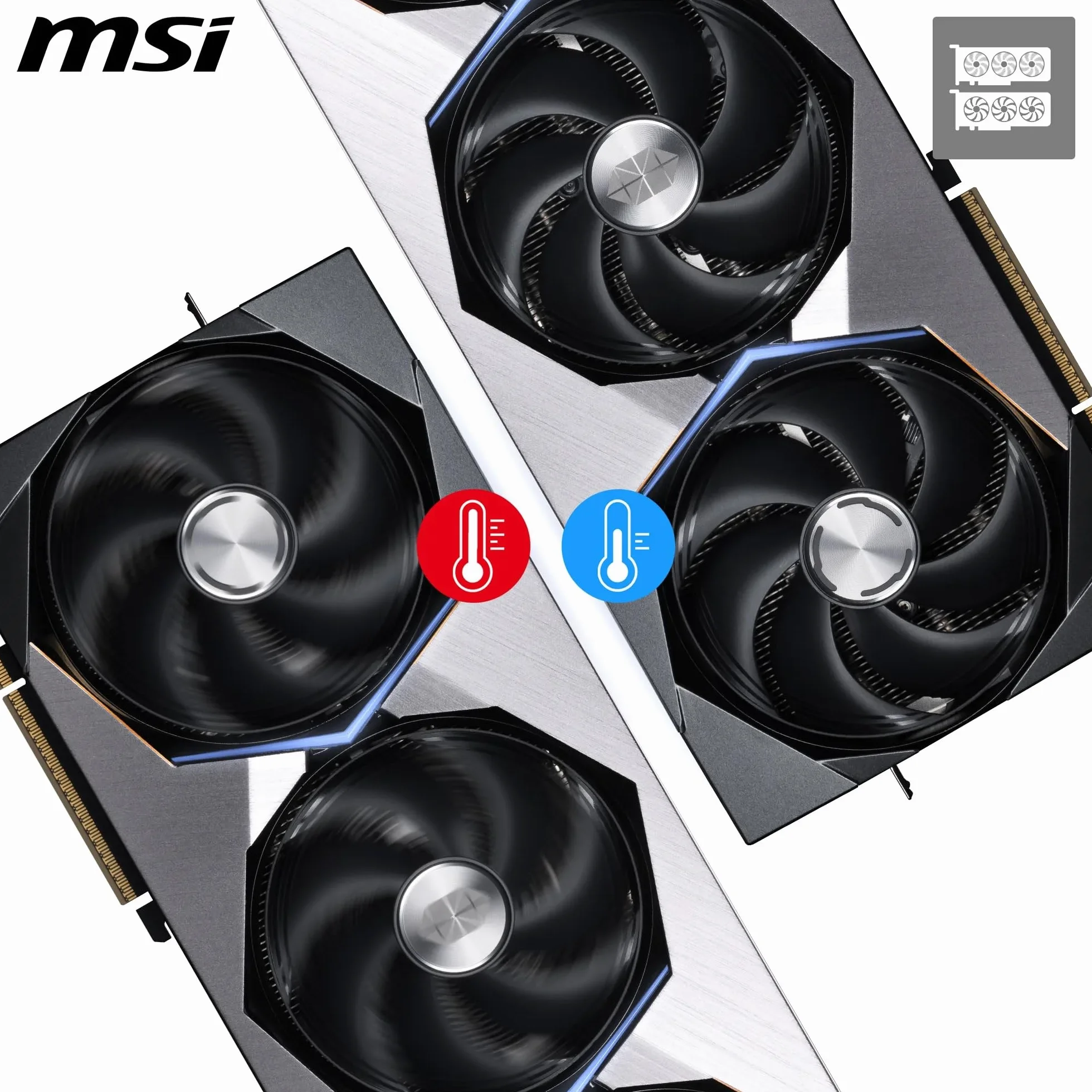 MSI GeForce RTX 5090 32G SUPRIM SOC — 32GB GDDR7 (28Gbps/512-bit), PCIe 5, Boost: 2565 MHz, HDMI 2.1b, DisplayPort 2.1b