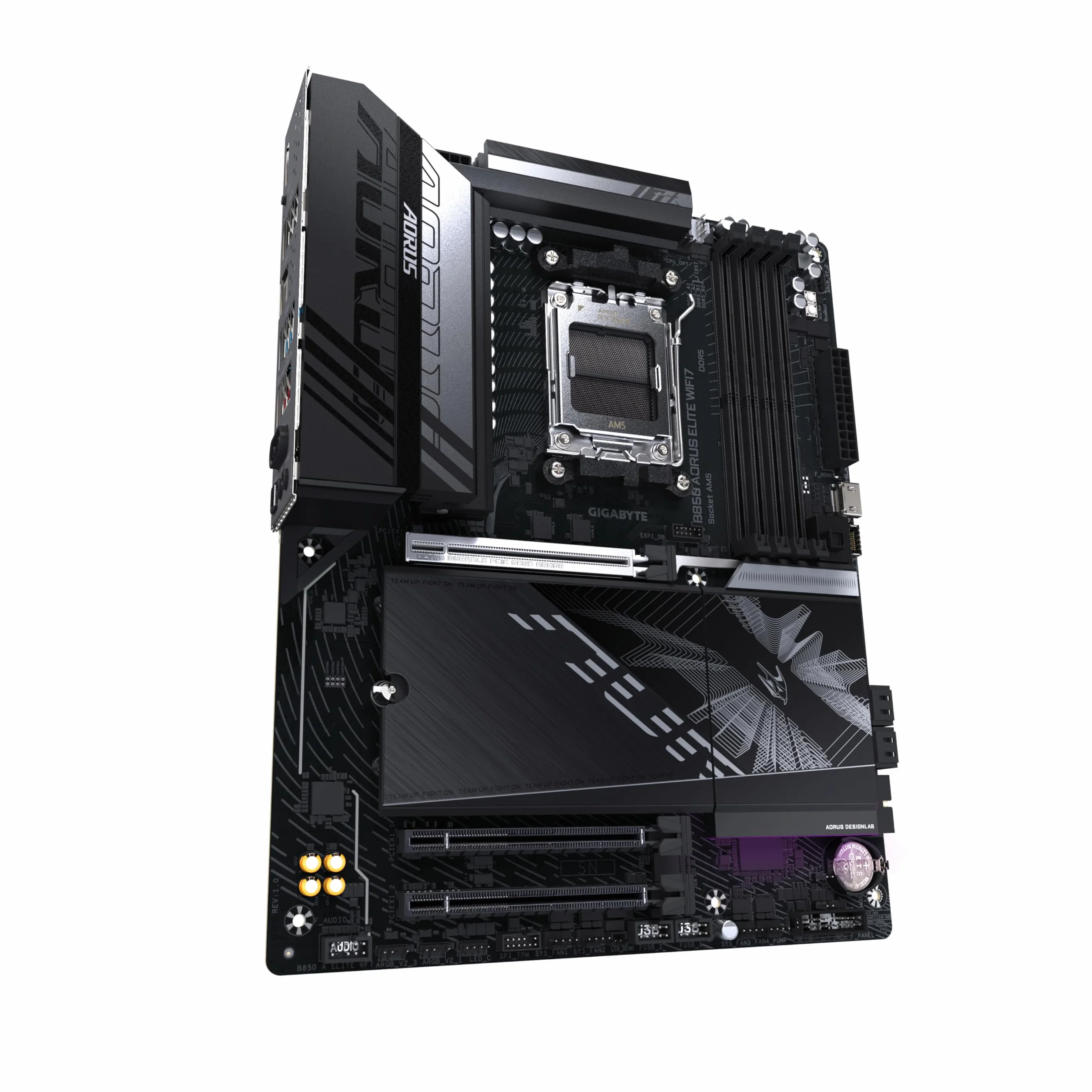 GIGABYTE B850 AORUS Elite WIFI7 Motherboard - AMD Ryzen 9000 Serie CPUs, 14+2+2 Phasen digitales VRM, bis zu 8200MHz DDR5 (OC), 1xPCIe 5.0 + 2xPCIe 4.0 M.2, 2,5 LAN, WiFi 7, USB 3.2 Gen 2x2