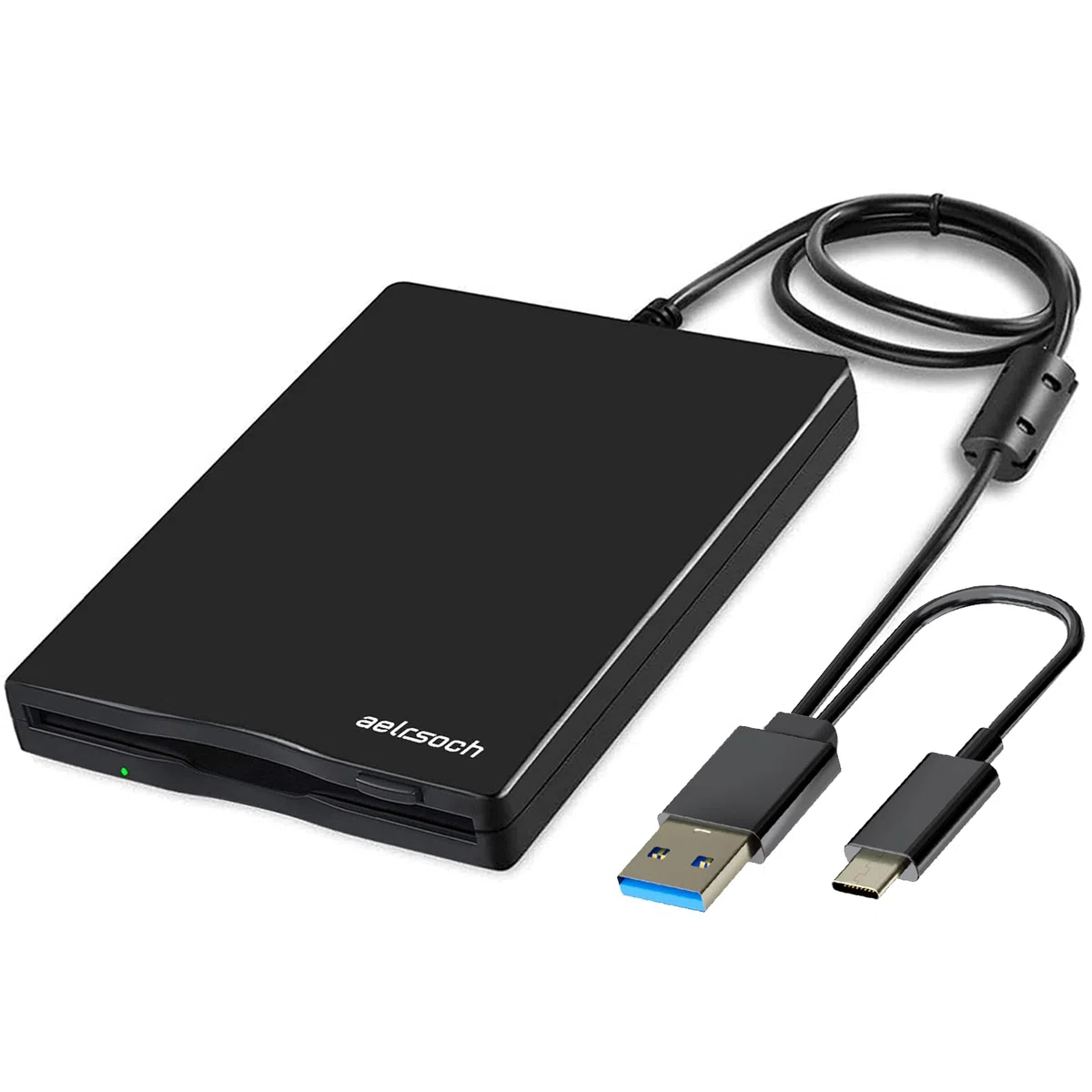 Diskettenlaufwerk, externes Diskettenlaufwerk, USB-Diskettenlaufwerk, Diskettenlaufwerk USB, 3.5 externes Diskettenlaufwerk, 1.44 MB/2 HD-Diskettenlaufwerk, Für Win 7/8/10/11 etc