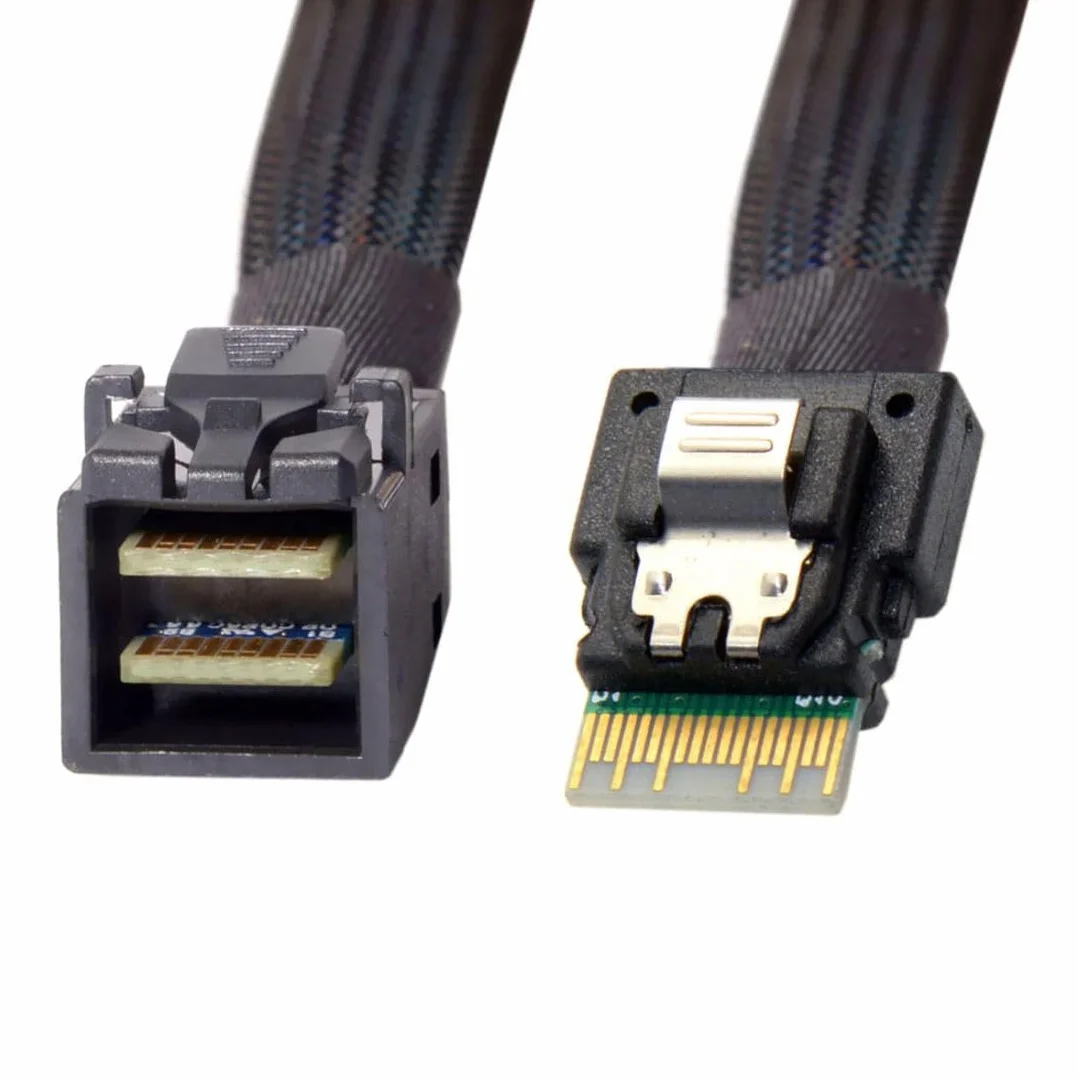 chenyang Mini SAS SFF-8654 38Pin Host auf SFF-8643 Target Data Server Disk Raid Kabel 50 cm