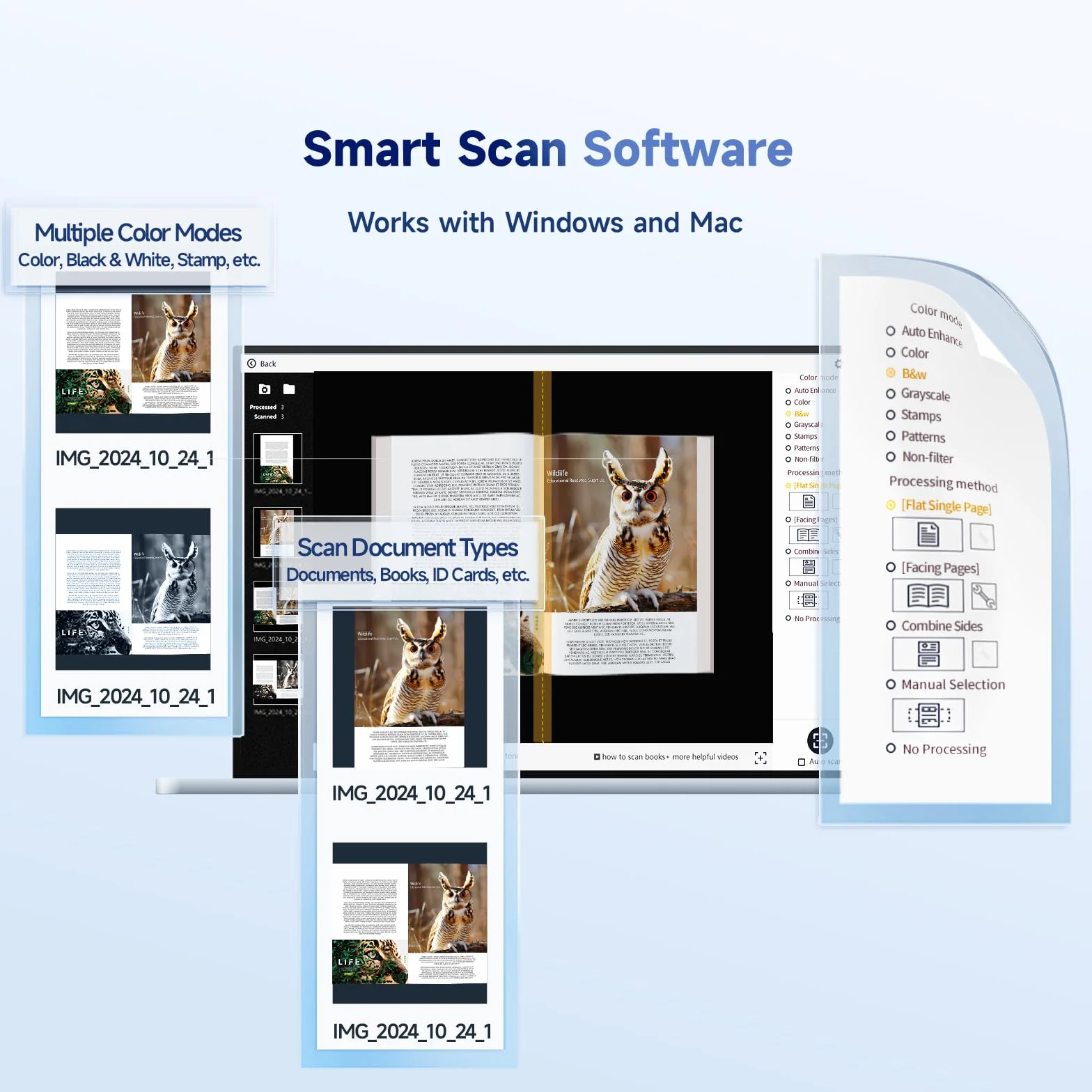 CZUR Shine Ultra A3 Dokumentenscanner, 13MP Tragbarer Scanner, Faltbarer A3 Scanner kompatibel mit Windows & macOS, OCR 180+ Sprachen, ideal für kleine Büros und Home Offices (13 MP)