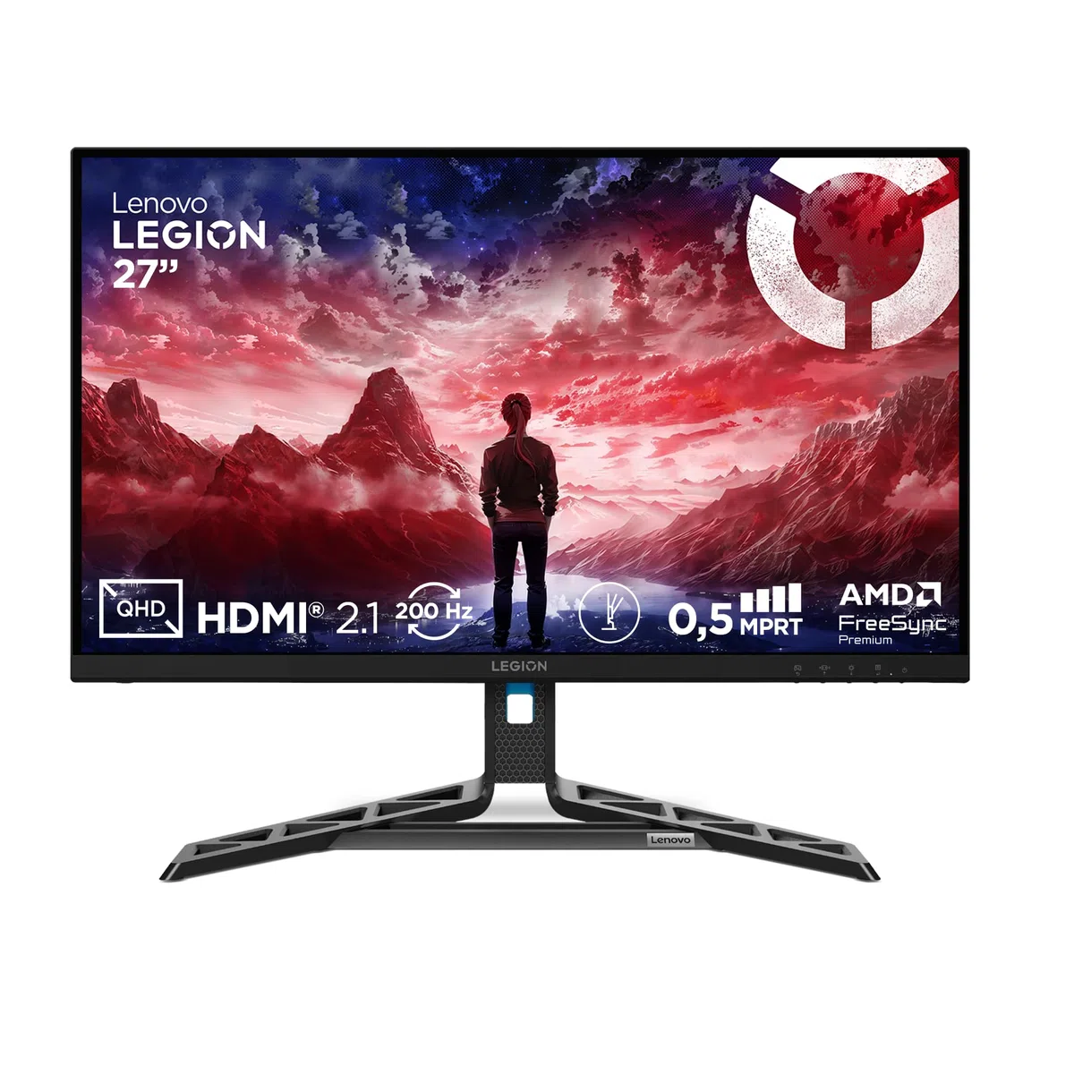 Lenovo Legion R27qe Gen 2 27" QHD WLED Gaming Monitor 2560x1440 200 Hz IPS 0.5ms HDMI DisplayPort Raven schwarz