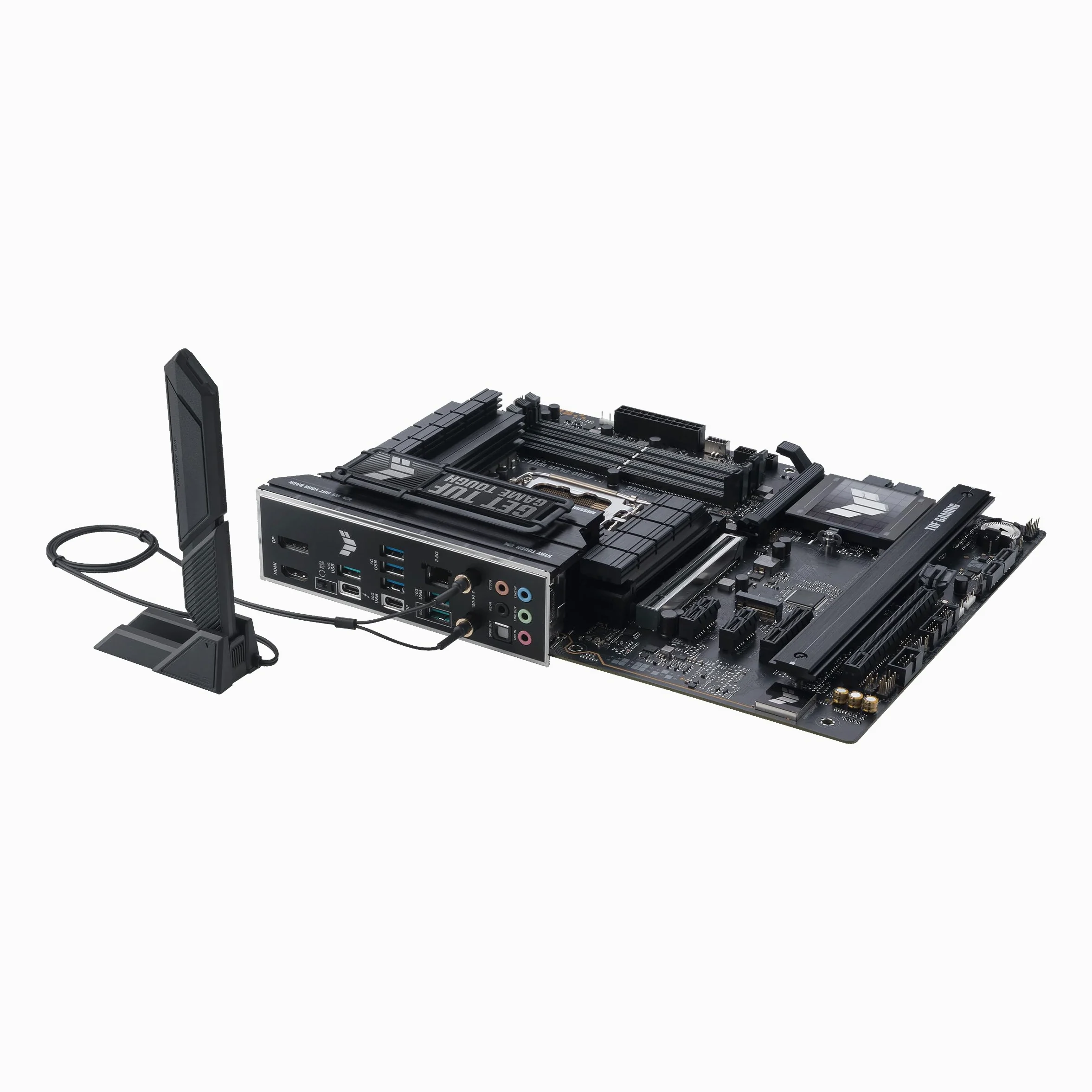 ASUS TUF Gaming Z890-PLUS WiFi Mainboard Sockel Intel LGA 1851 (ATX, PCIe 5.0, DDR5, DisplayPort, HDMI, Thunderbolt 4, 4X M.2, WiFi 7, Q-Release, Aura Sync)