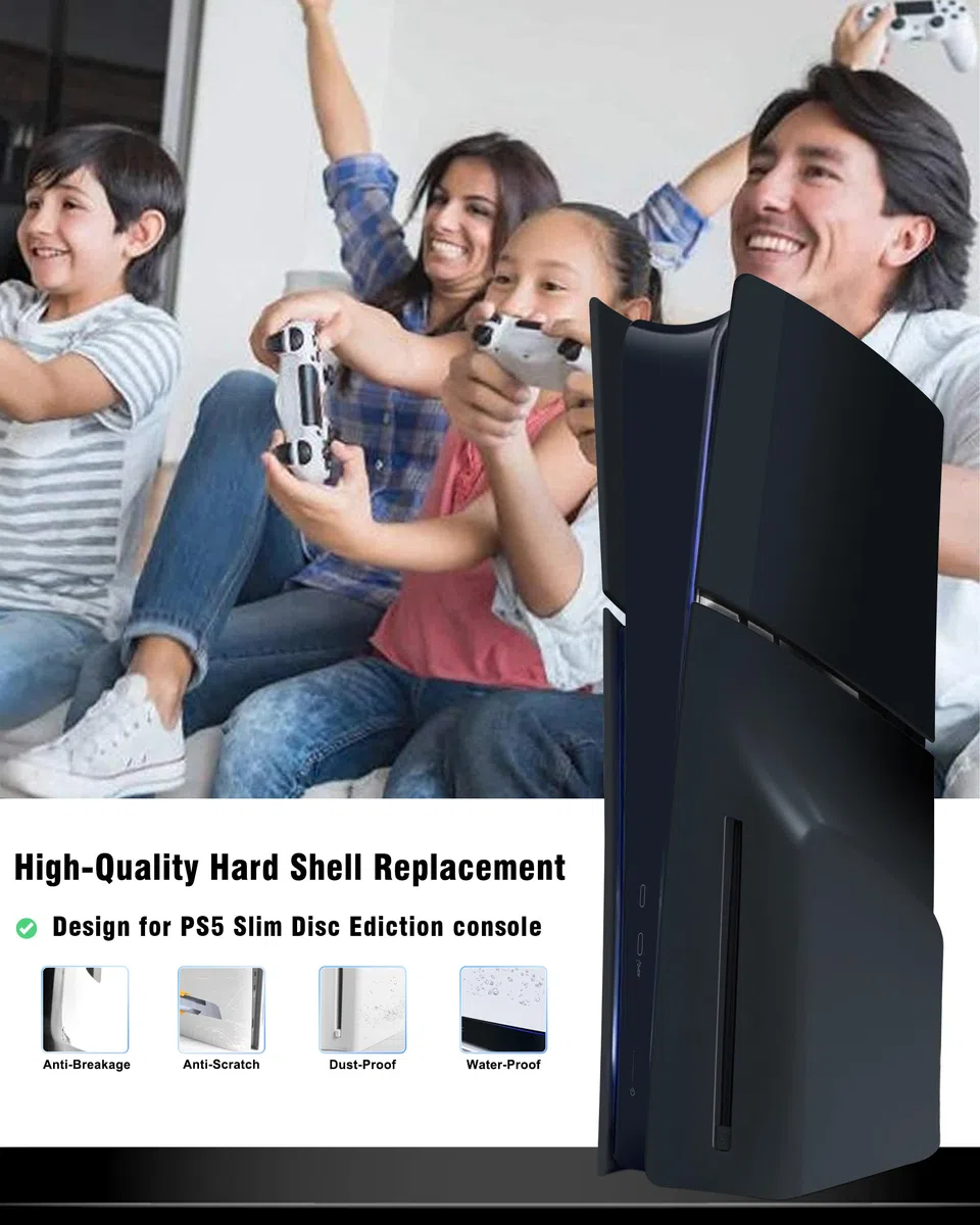 Joso Faceplate für PS5 Slim Disc Edition, Anti-Scratch staubdichtes Gehäuse Ersatz, Abdeckung Haut fit für PS5 Slim Konsole, Platten für PS5 Slim Zubehör, einfache Installation