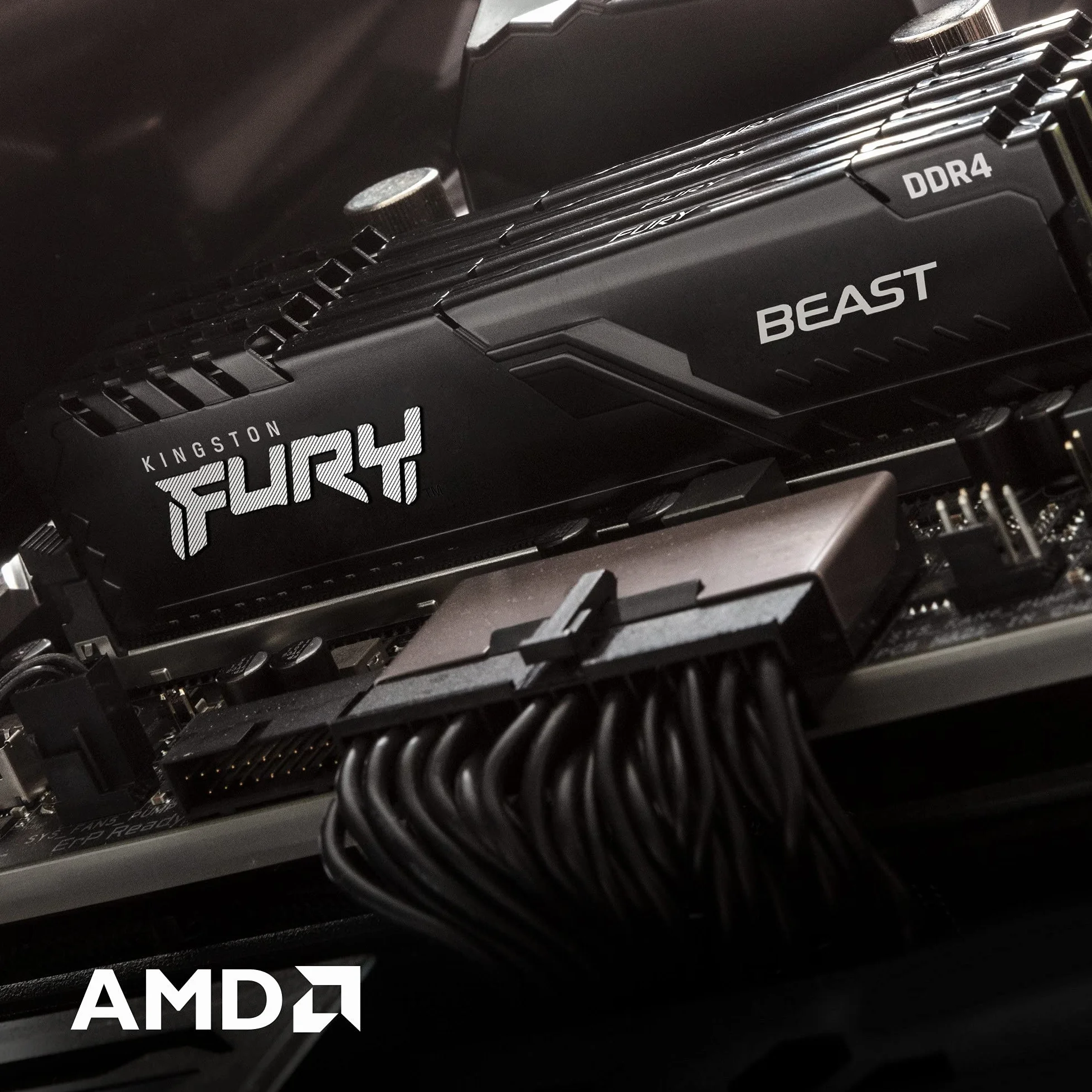 Kingston FURY Beast 16GB (2x8GB) 3200MHz DDR4 CL16 Desktop Speicher Kit mit 2 KF432C16BBK2/16