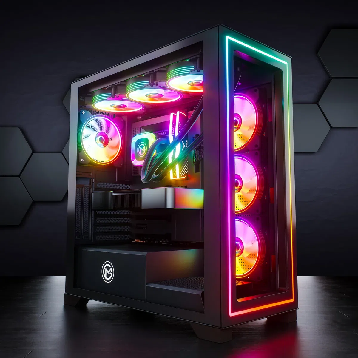 GameMachines Neo - Gaming PC - Wasserkühlung - AMD Ryzen 7 9700X - NVIDIA RTX 5070-1000GB SSD - 32GB RGB DDR5 - WLAN - Windows 11 Pro