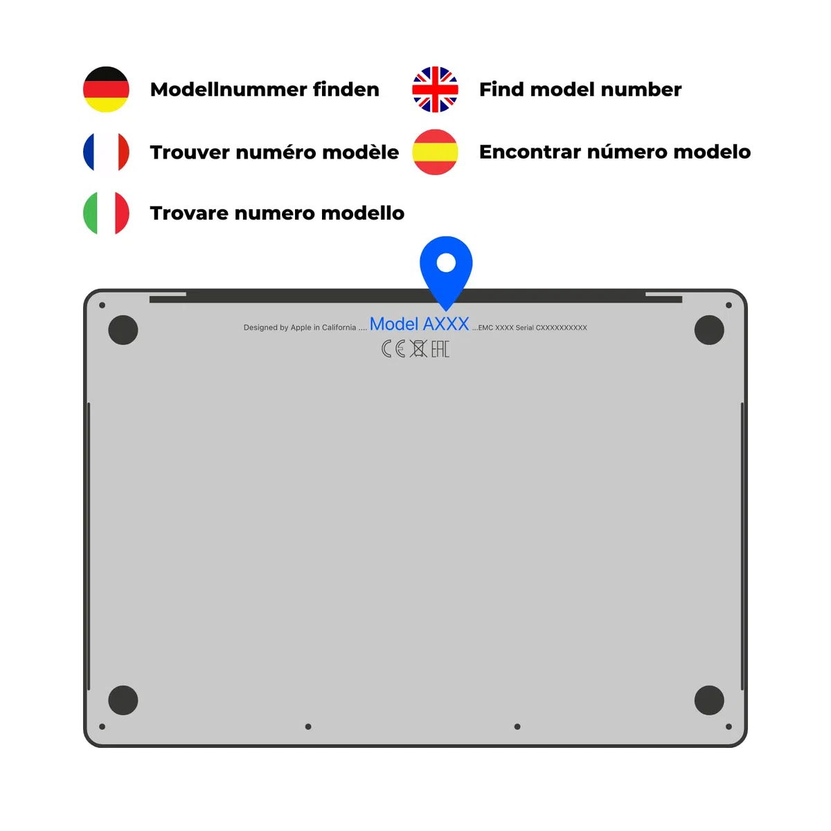 Generisch MacBook Pro Tasten & Scharniere Reparaturset für A1708 (1 Stück)