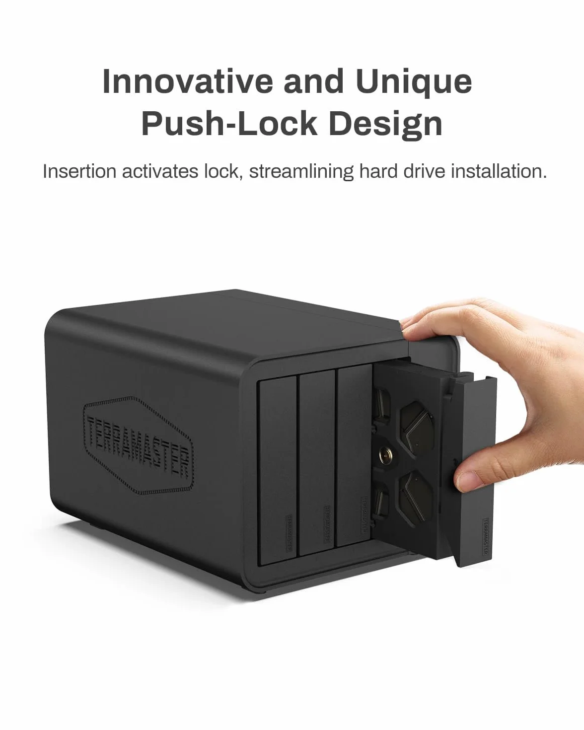 TERRAMASTER F4-424 Pro NAS Speicher - 4Bay Core i3-N305 8-Core 8-Thread CPU, 32GB DDR5 RAM, 2.5GbE Port x 2, Network Attached Storage Spitzenleistung für Unternehmen (Diskless)