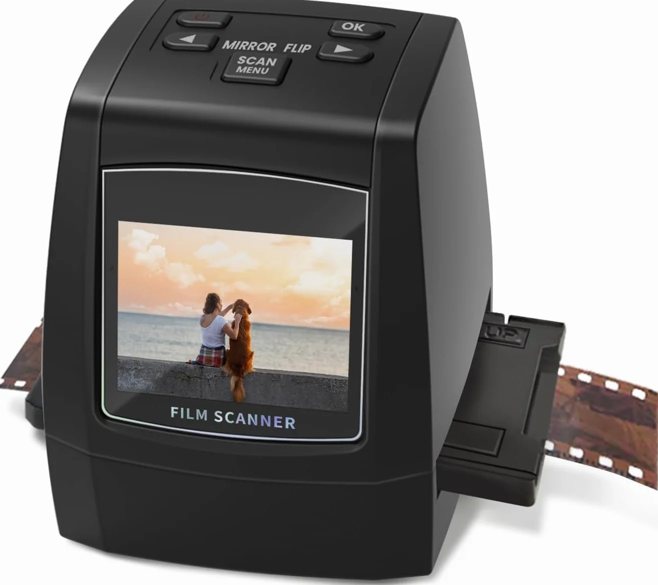 Digital Film Scanner 35mm 126 110 Super 8 8mm Negativscanner Diascanner 2,4" LCD-Display JPEG