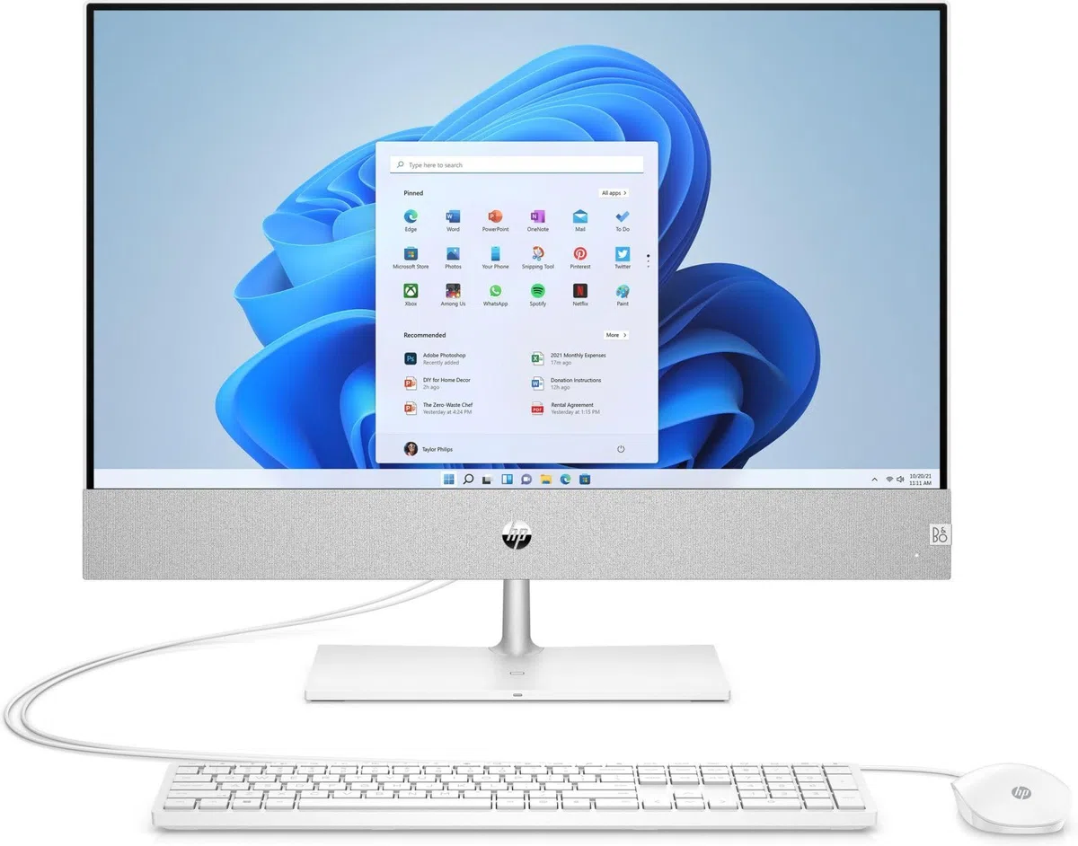 HP Pavilion 24-ca0400ng AiO・(735R5EA#ABD)・23,8" FHD・Ryzen 5 5500U・16GB RAM・512GB SSD・Win11