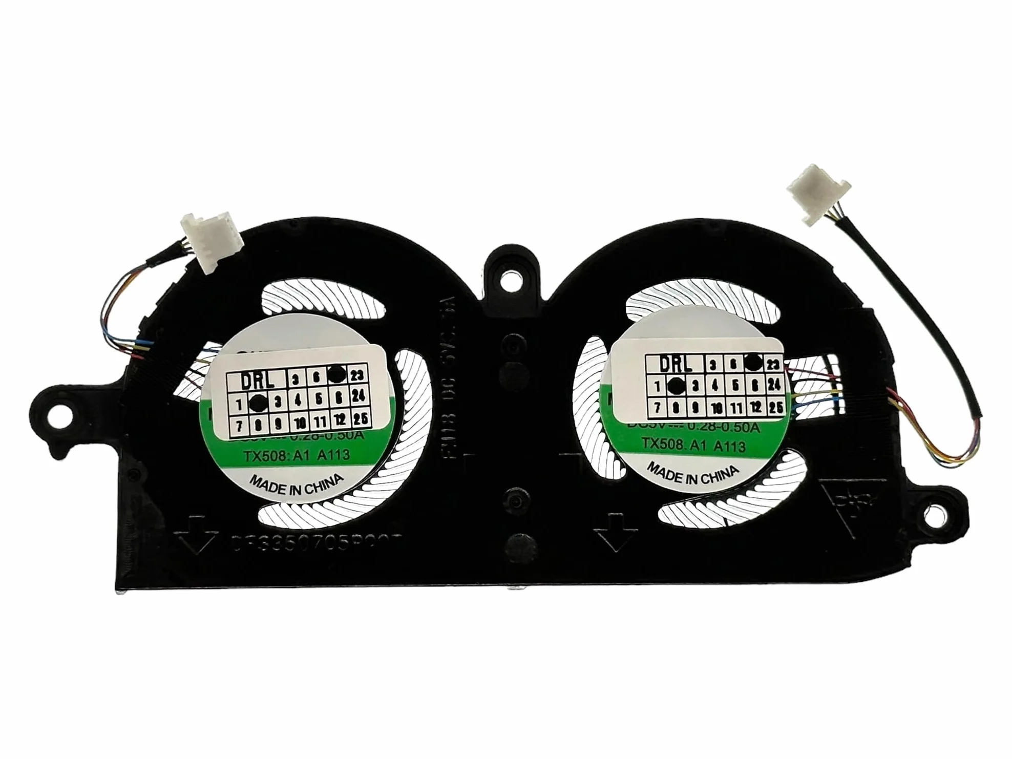 SET CPU Lüfter + GPU für Dell XPS 13 9370, 9380, XPS 13 7390, 13 9305, NP: EG50040S1-CP91-S9A, DFS350705PQ0T, ND55C19-16M01