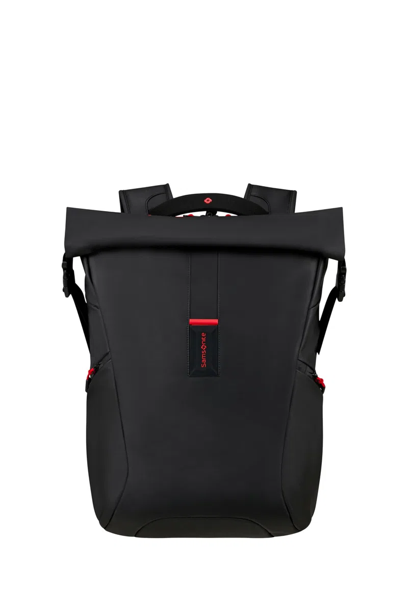 Samsonite Paradiver Light - Erweiterbarer Rolltop Laptop Rucksack 17,3 Zoll, 49 cm, 25/35 L, Schwarz