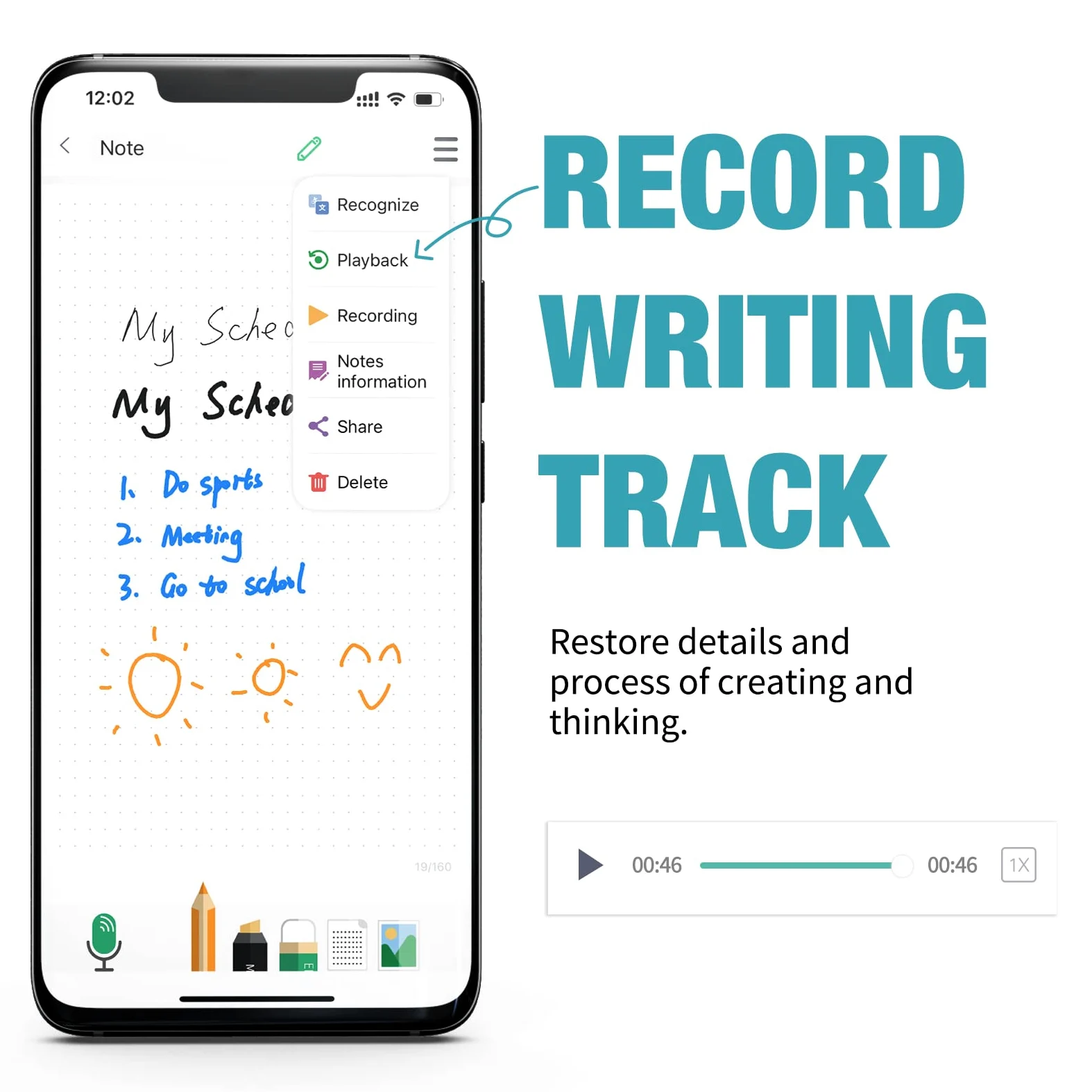 NEWYES SyncPen 3.0 Set - Smart Pen Synchronisiert Ihre Notizen von Bildschirm und Papier, Intelligenter Stift speichert Ihre Notizen und teilen Sie Ihre handgeschriebenen Notizen, kompatibel mit iOS