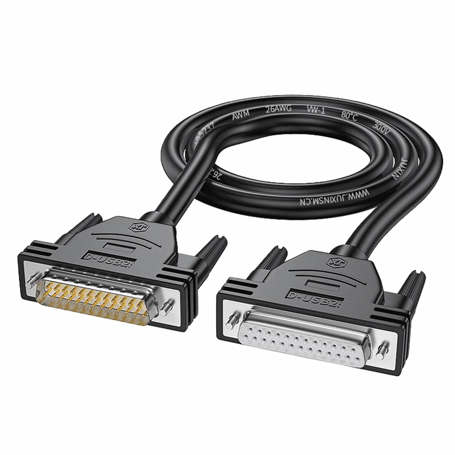 DB25 Verlängerungskabel Männlich/weiblich 25 Pin Verbindungskabel Paralleler Port Computerdrucker Datenlinie