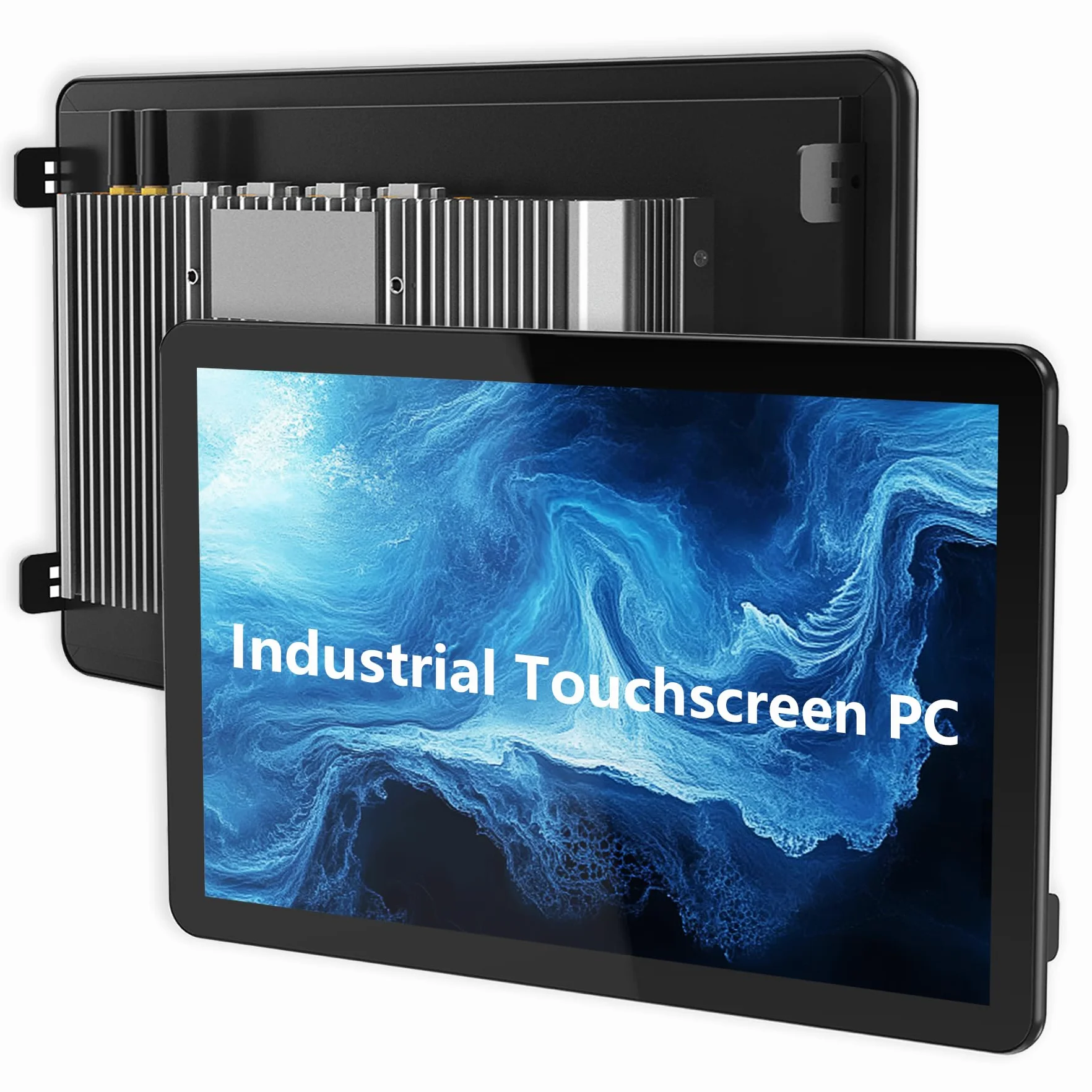 15,6-Zoll Industrie Panel PC,Fanless All-in-One Embedded Touchscreen Computer,Industrielles Tablet,IP65 Kapazitiv Monitor,1920×1080 FHD,Windows 10 Pro,Viele I/O (I3-7100U,8GB RAM 128GB SSD)