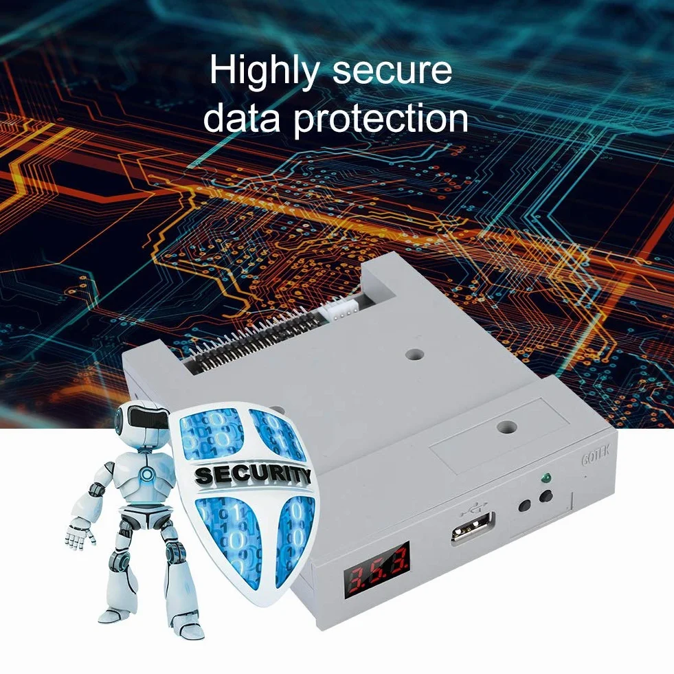 Diyeeni USB-Emulator SFR1M44-U100 USB-SSD-Diskettenlaufwerksemulator Geeignet für industrielle Steuergeräte mit 1,44 MB Diskettenlaufwerk
