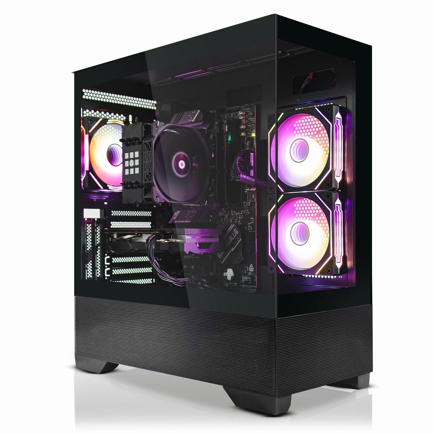 SYSTEMTREFF High-End Gaming PC AMD Ryzen 7 7800X3D 8x5GHz | Nvidia RTX 5070 12GB DX12 | 1TB M.2 NVMe | 32GB DDR5 RAM | Windows 11 | WLAN Desktop Computer Rechner für Gamer, Zocker & Streamer