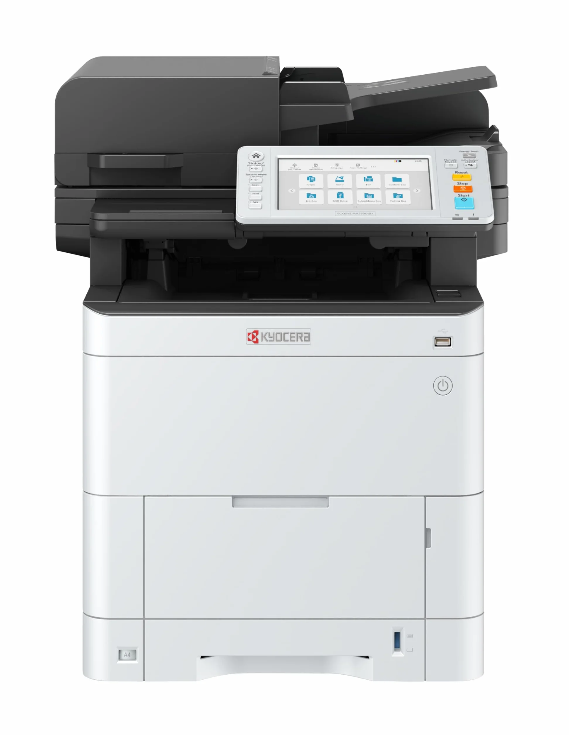 Kyocera Ecosys MA3500cifx Farblaserdrucker Multifunktionsgerät, Duplex, 35 Seiten pro Minute Drucker Scanner Kopierer, Faxen, Laserdrucker Multifunktionsgerät, Touchpanel, Gigabit LAN, Mobile Print