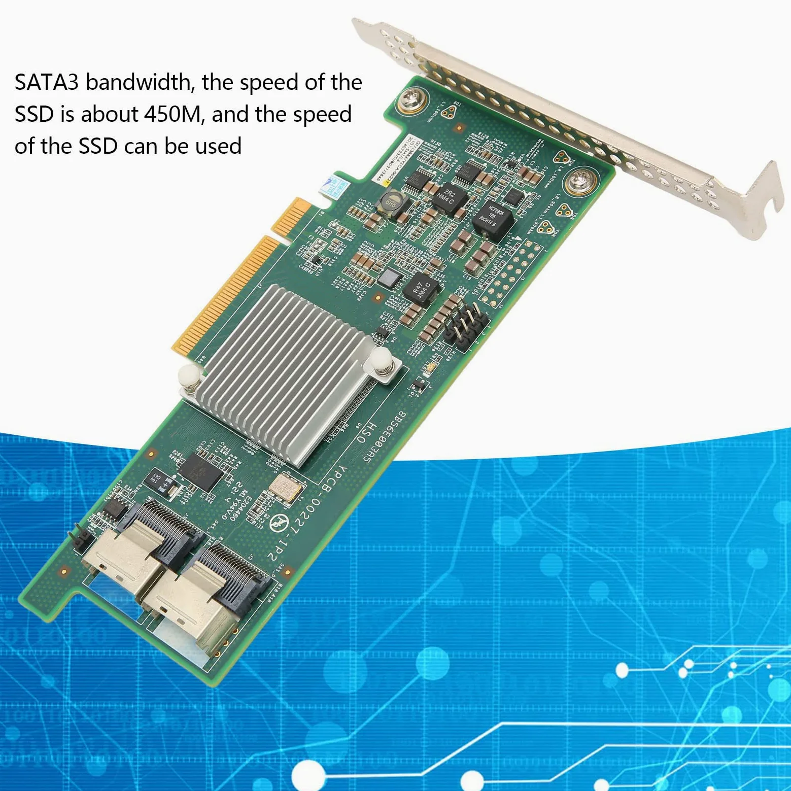 PCI E X8 Array Card, PCI E X8 Disk Array Card, SAS 2308 6G 2 SAS Interface Support 16T Disk HBA Disk Array Card für Datenbanken Server Disks