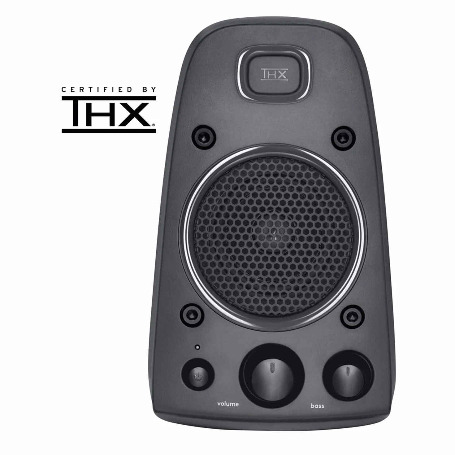 Logitech Lautsprechersystem 2.1 Subwoofer, THX, Tiefer Bass, EU-Stecker, PC/PS4/Xbox/Player/DVD-Player/TV/Smartphone/Tablet, AUX-Anschluss, Schwarz, 400 W Peak, Optischer Eingang 3,5 mm/RCA