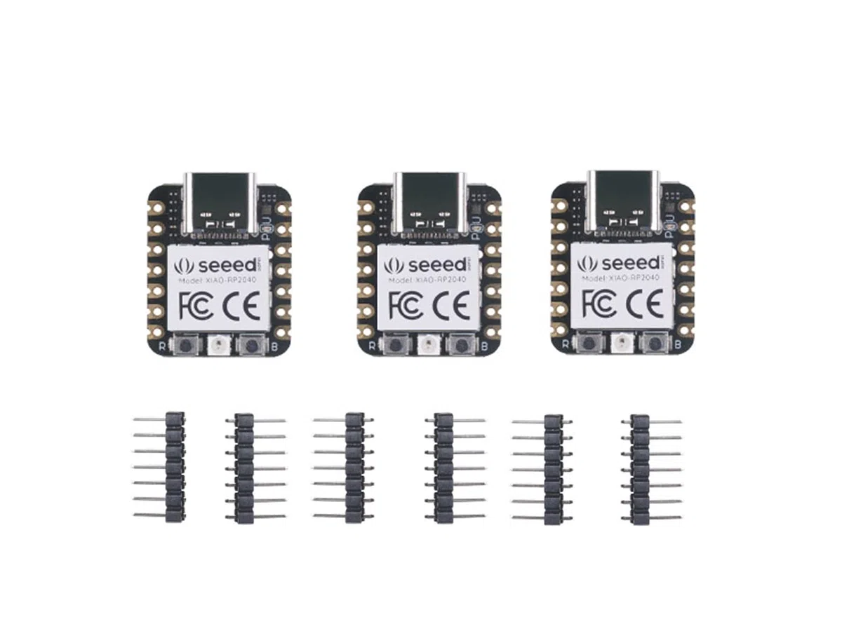 Seeed Studio XIAO RP2040 Mikrocontroller Dual-Core ARM Cortex M0+ Prozessor Arduino MicroPython CircuitPython 3 Stück