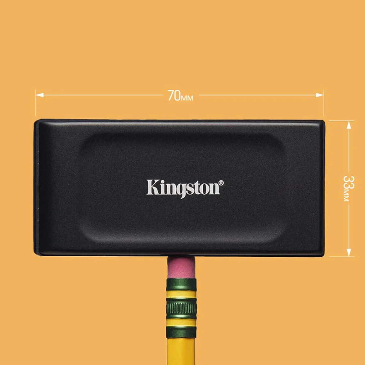 Kingston XS1000 2TB External SSD USB 3.2 Gen 2 Portables Laufwerk Schwarz-SXS1000/2000G