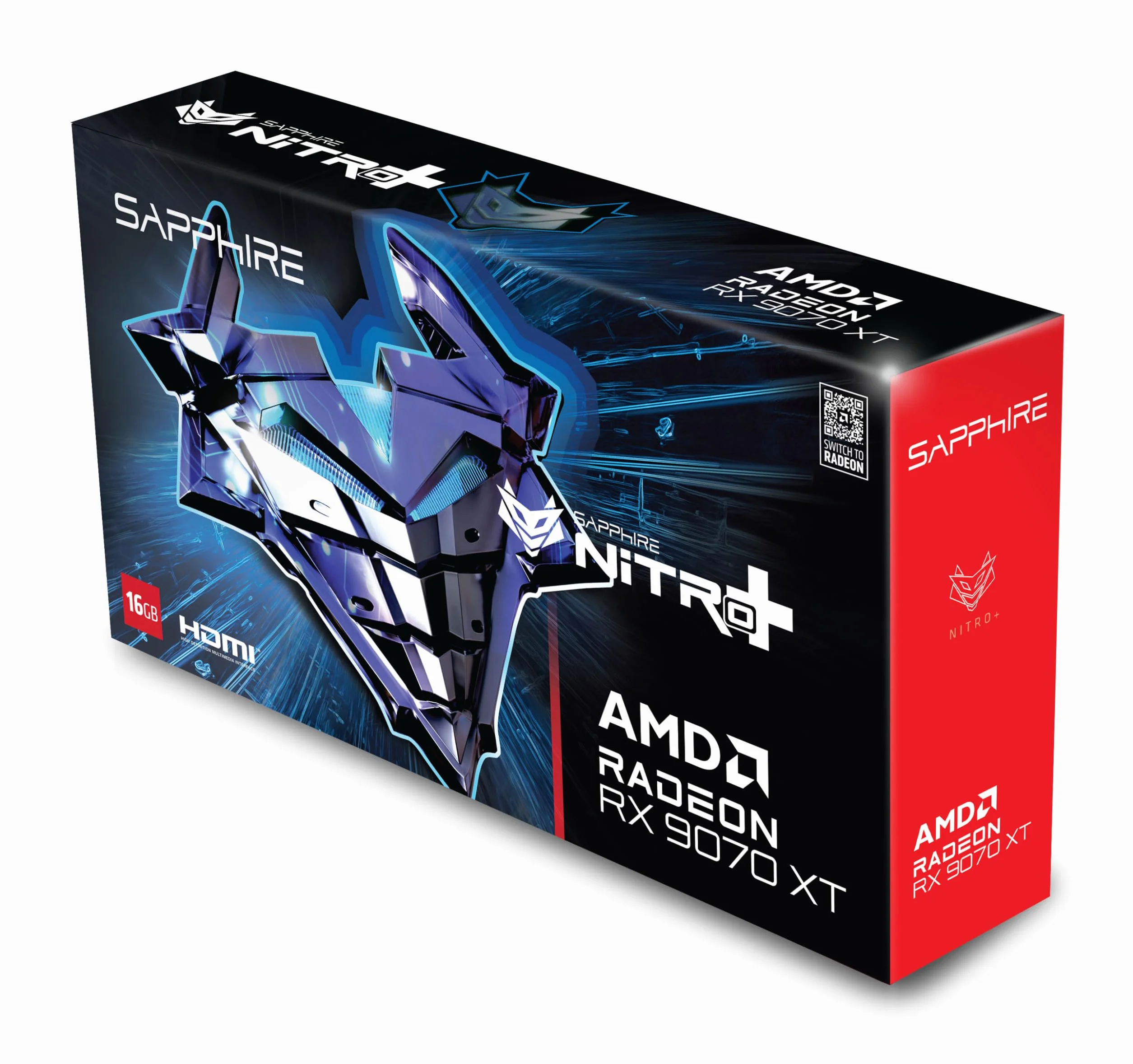 Sapphire Nitro+ AMD Radeon RX 9070 XT OC 16 GB Grafikkarte 16.384 MB GDDR6