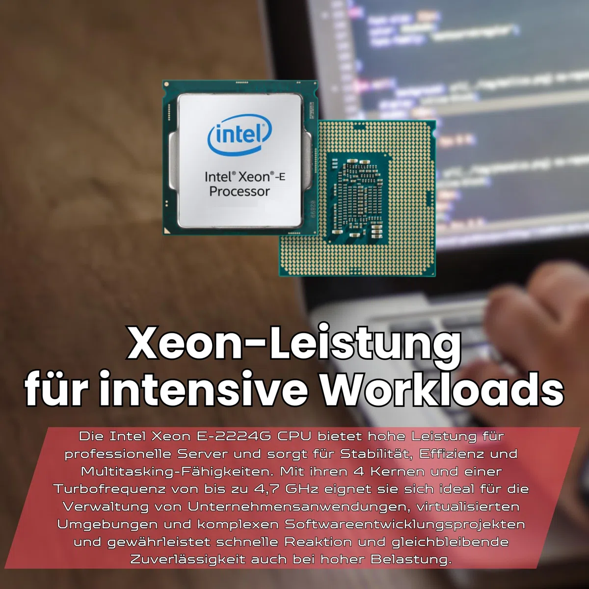 Lenovo ThinkSystem ST50 Server Intel Xeon E-2224G 16 GB ECC RAM 2×1 TB SSD Win Server 2025 Standard Generalüberholt