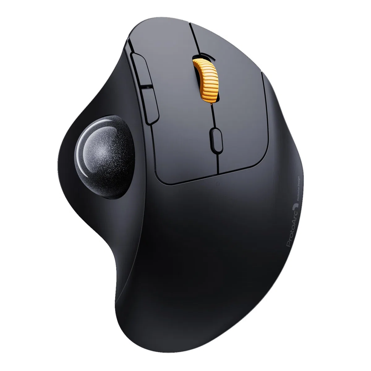 ProtoArc EM04 Kabellose Trackball Maus Bluetooth, 2.4GHz wiederaufladbare ergonomische Maus, 5 DPI einstellbar, Daumensteuerung, Multi-Geräte, für PC, iPad, Mac, Windows